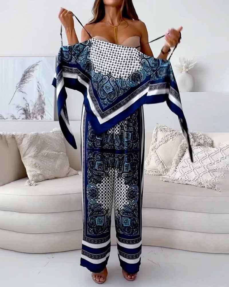 Modischer Schnürbare Weste und Zweiteiliges Outfit-Set