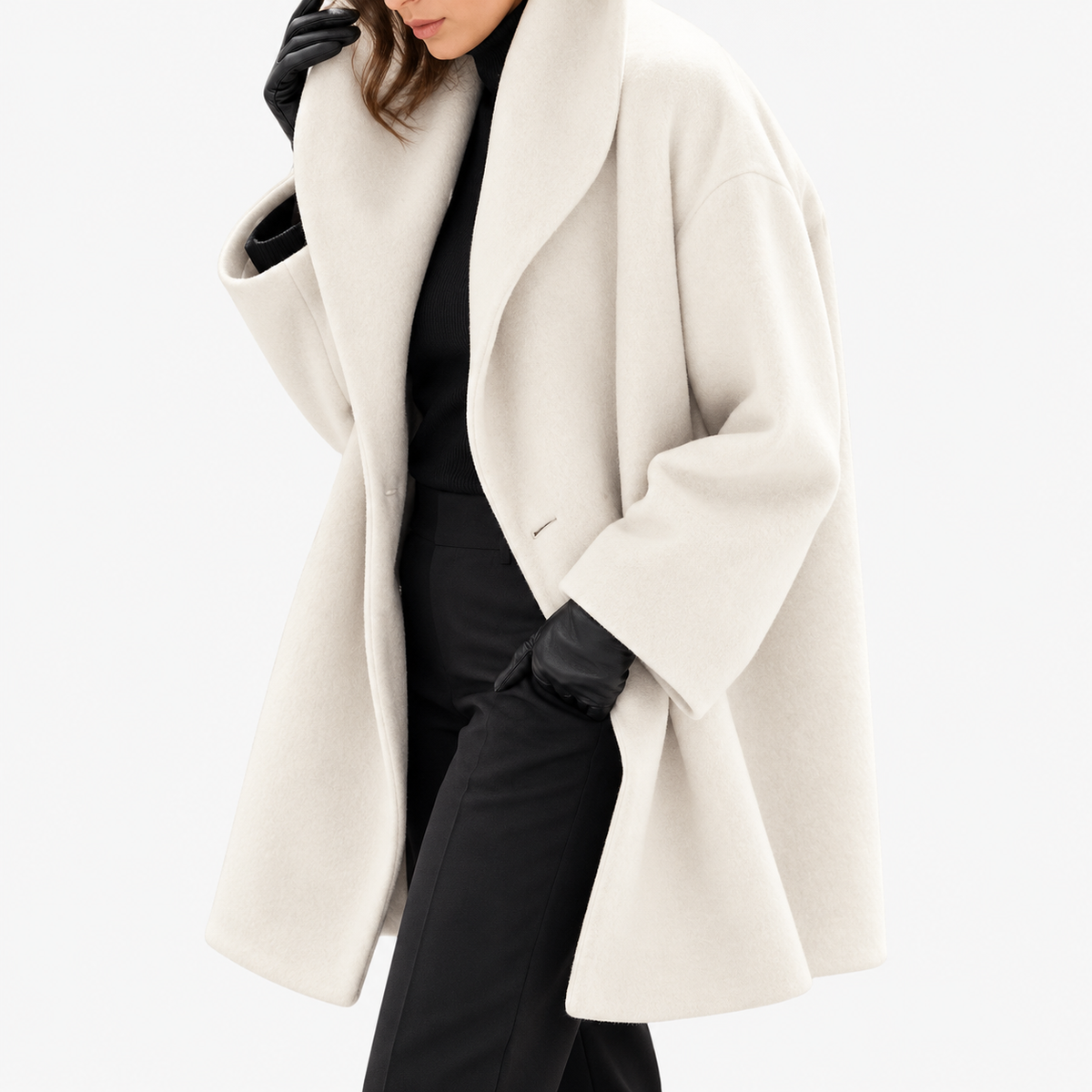 Women's elegant gabardine for winter