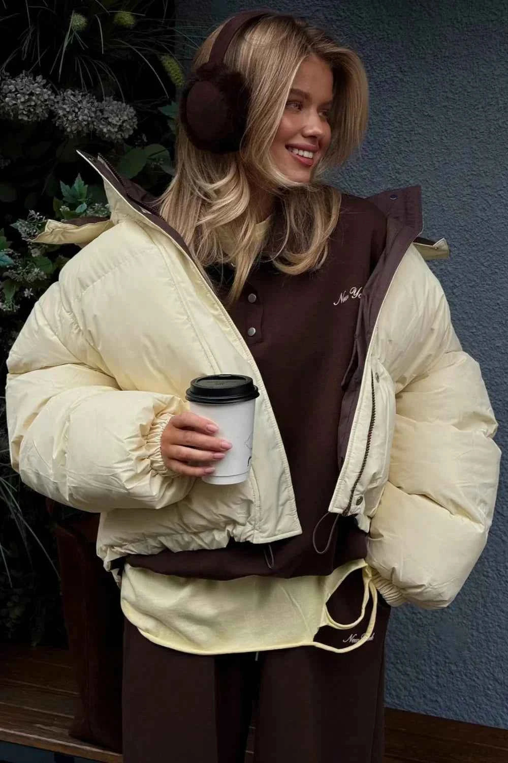 Lässige cropped farbblock Baumwolljacke - Stylisch & bequemes Basic