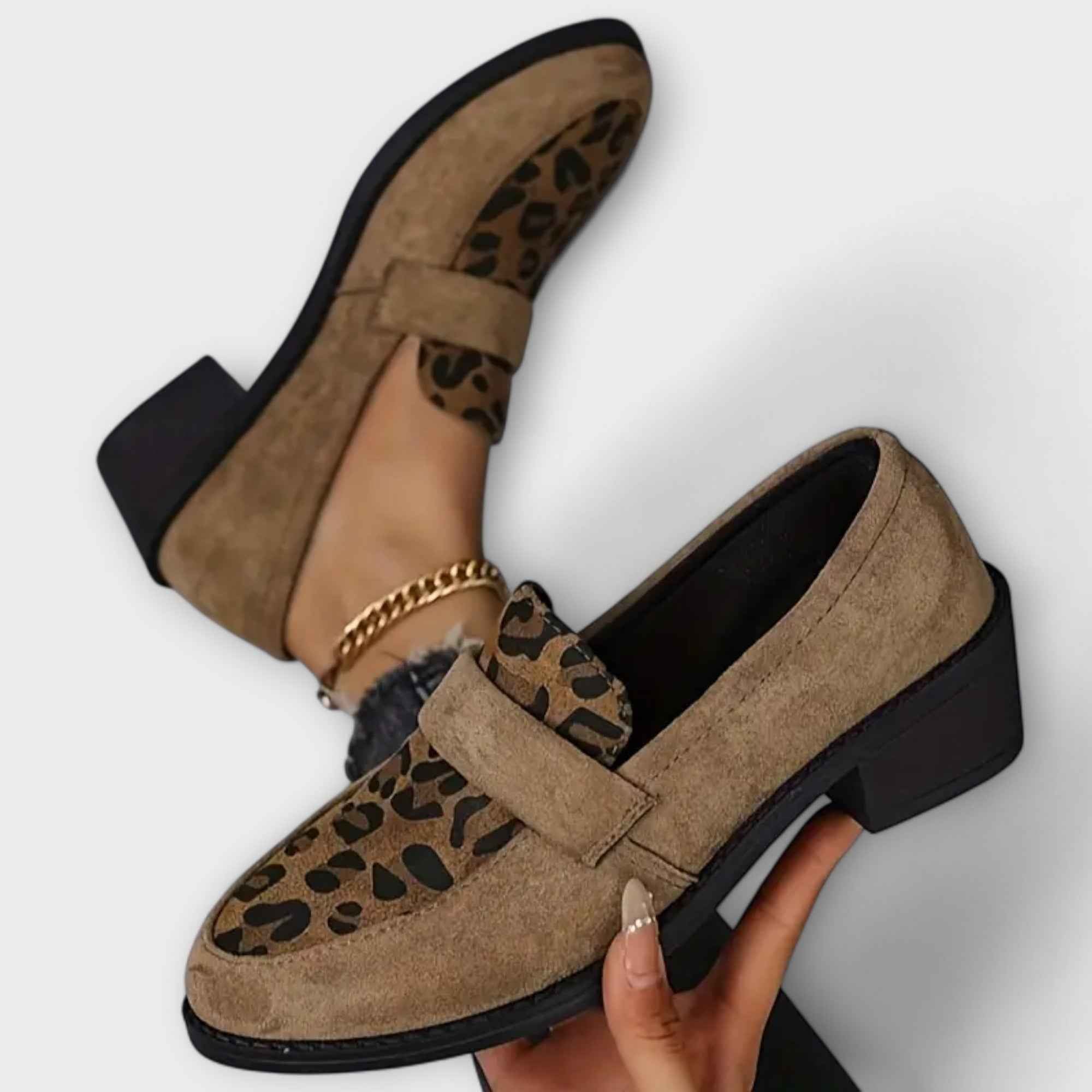 Karla – Elegante Leopard-Print-Schuhe für Damen, Verleihen Sie Ihrem schicken Stil das gewisse Etwas.