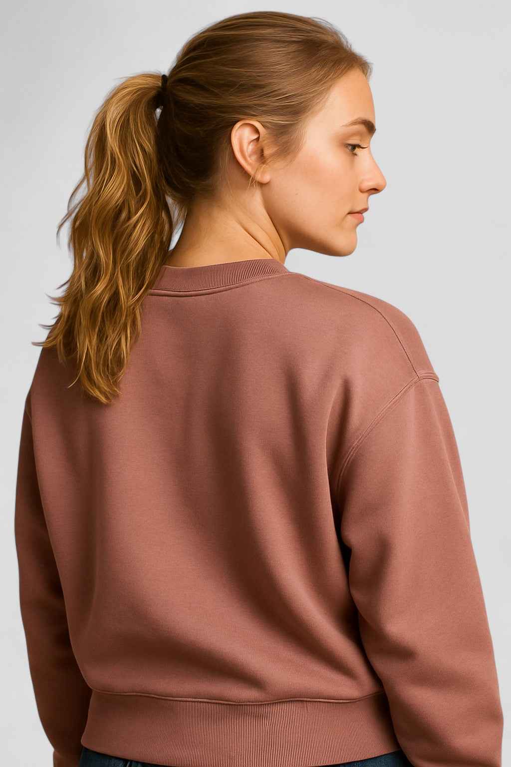 Caroline | LuxeFleece Oversized Pullover Damen Sweatshirt Rose Brush Weich Gemütlich