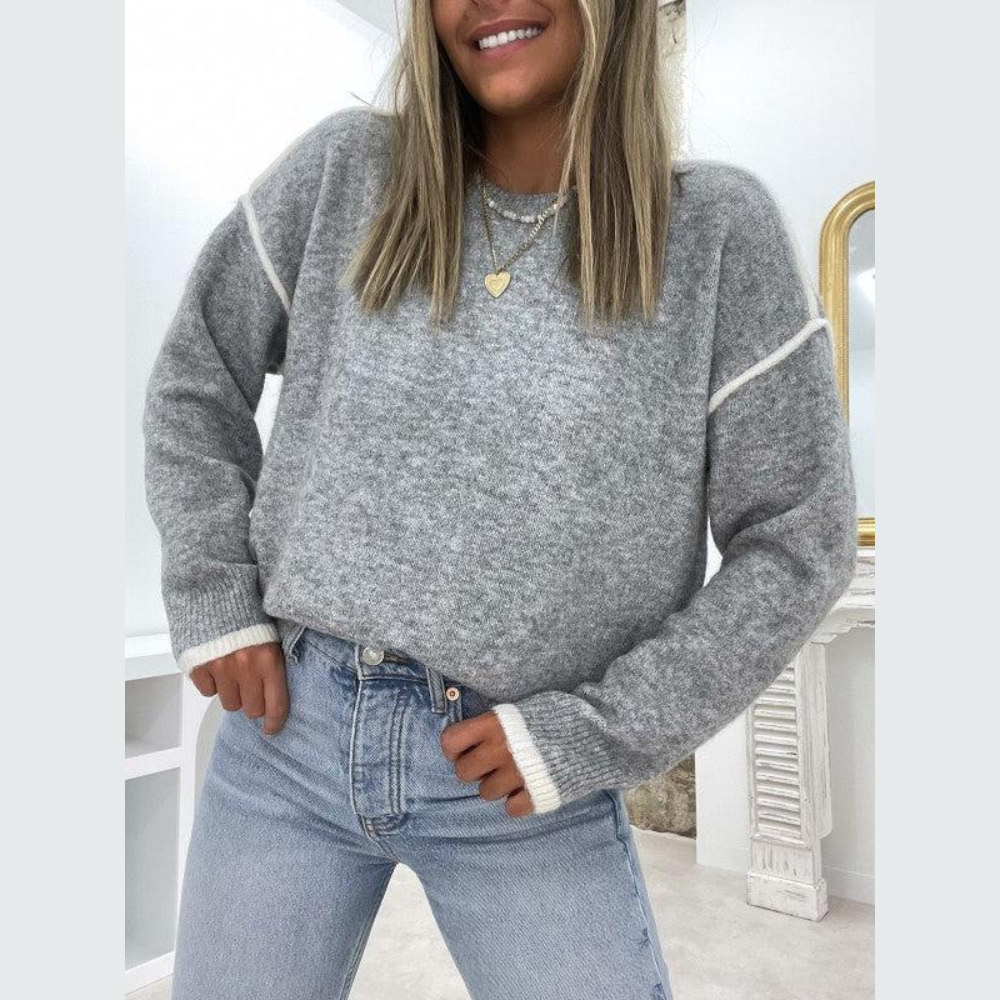 Bequeme Clarisse weiche Strickpullover mit trendigem oversized Schnitt
