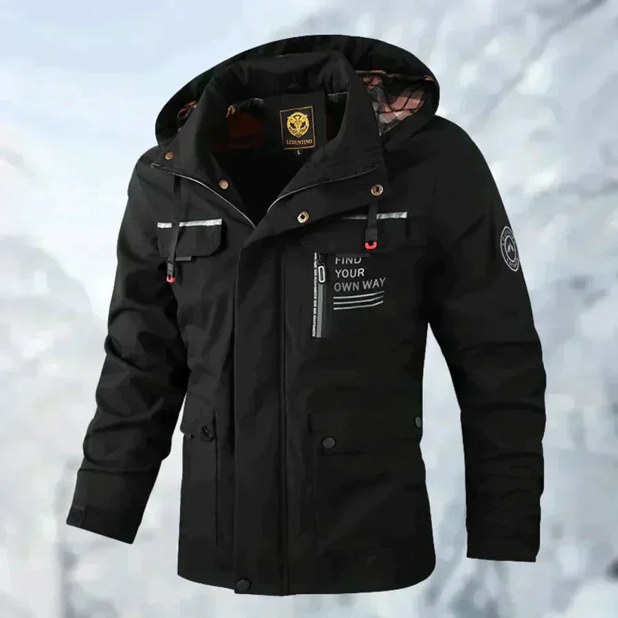 Wasserdichte Outdoor-Herrenjacke, perfekt für alle Wetterbedingungen