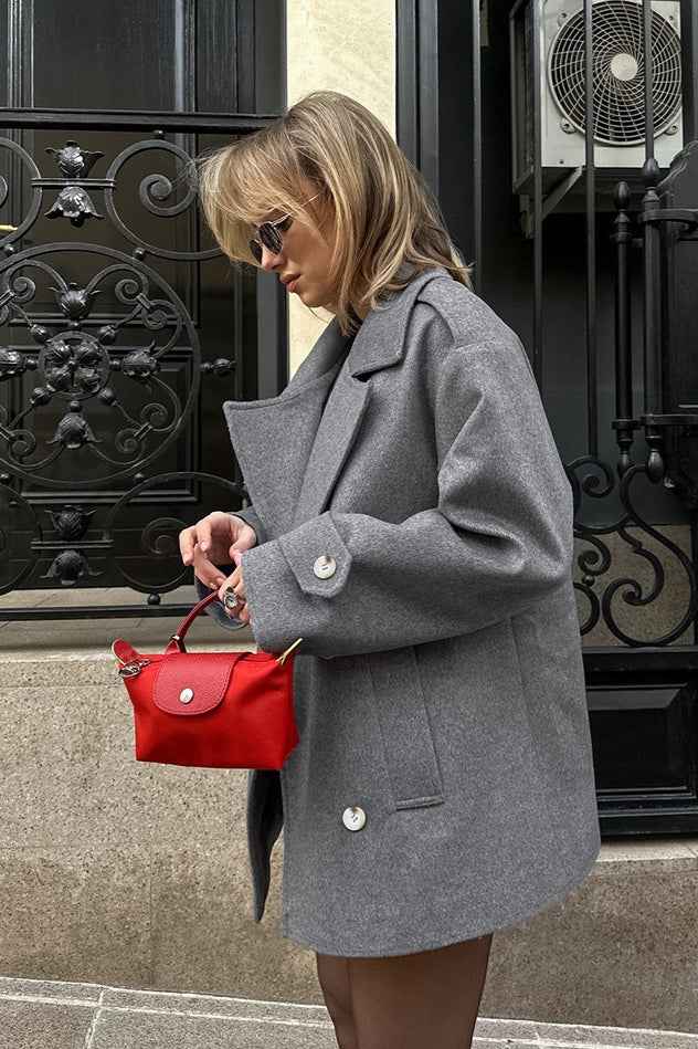 Lässiger Wollmischung Blazer für einen eleganten und bequemen Stil