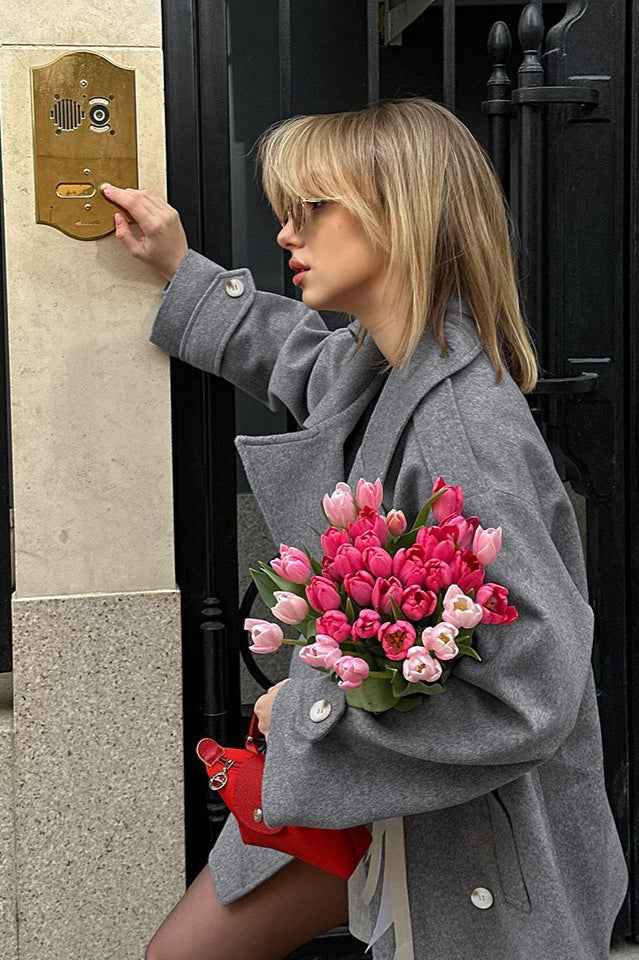 Lässiger Wollmischung Blazer für einen eleganten und bequemen Stil