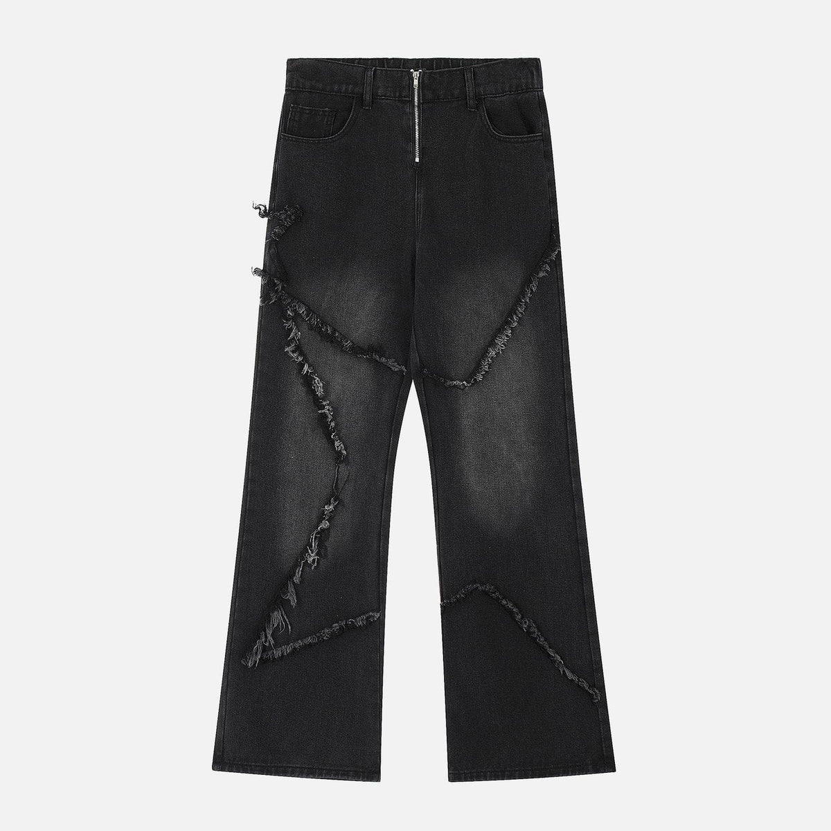 Elegante lockere Damenjeans - black full shot (square)