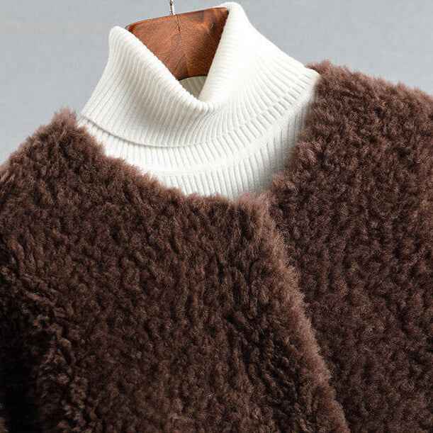 Olivia Couture Shearling Mantel