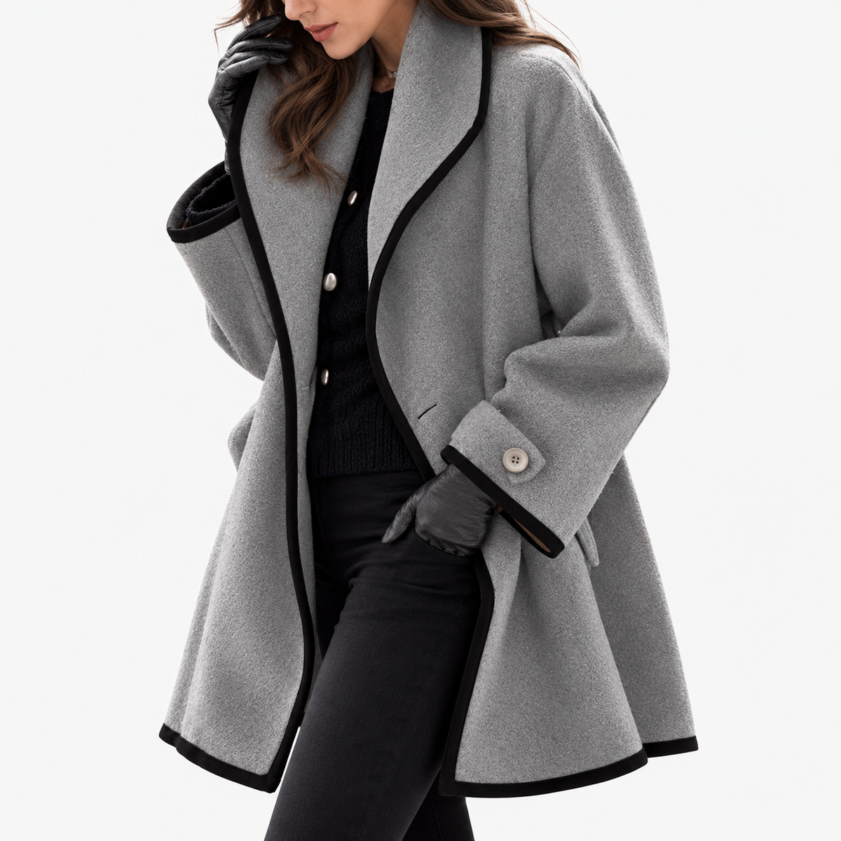 Women's elegant gabardine for winter