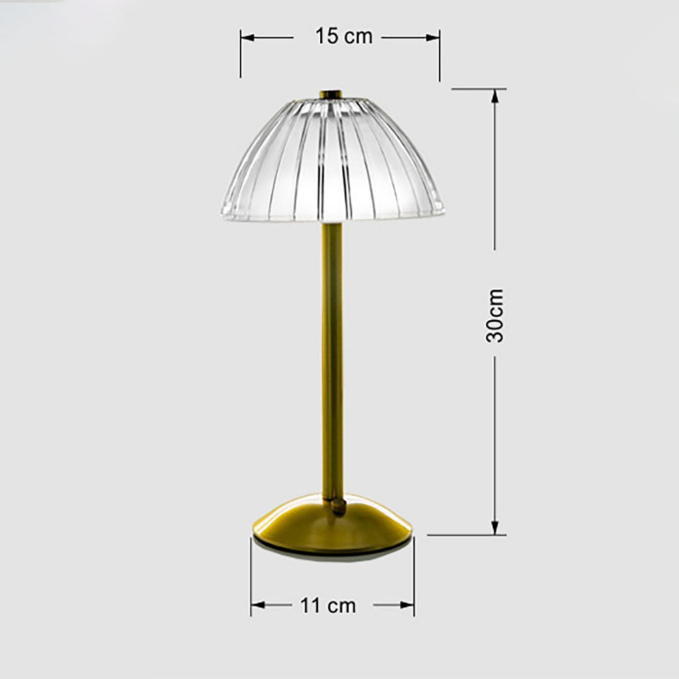 Elegante und raffinierte Retro-Tischlampe aus Vintage-Kristall