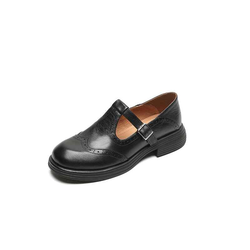 Stylische Leder-Mary-Jane-Schuhe für Damen