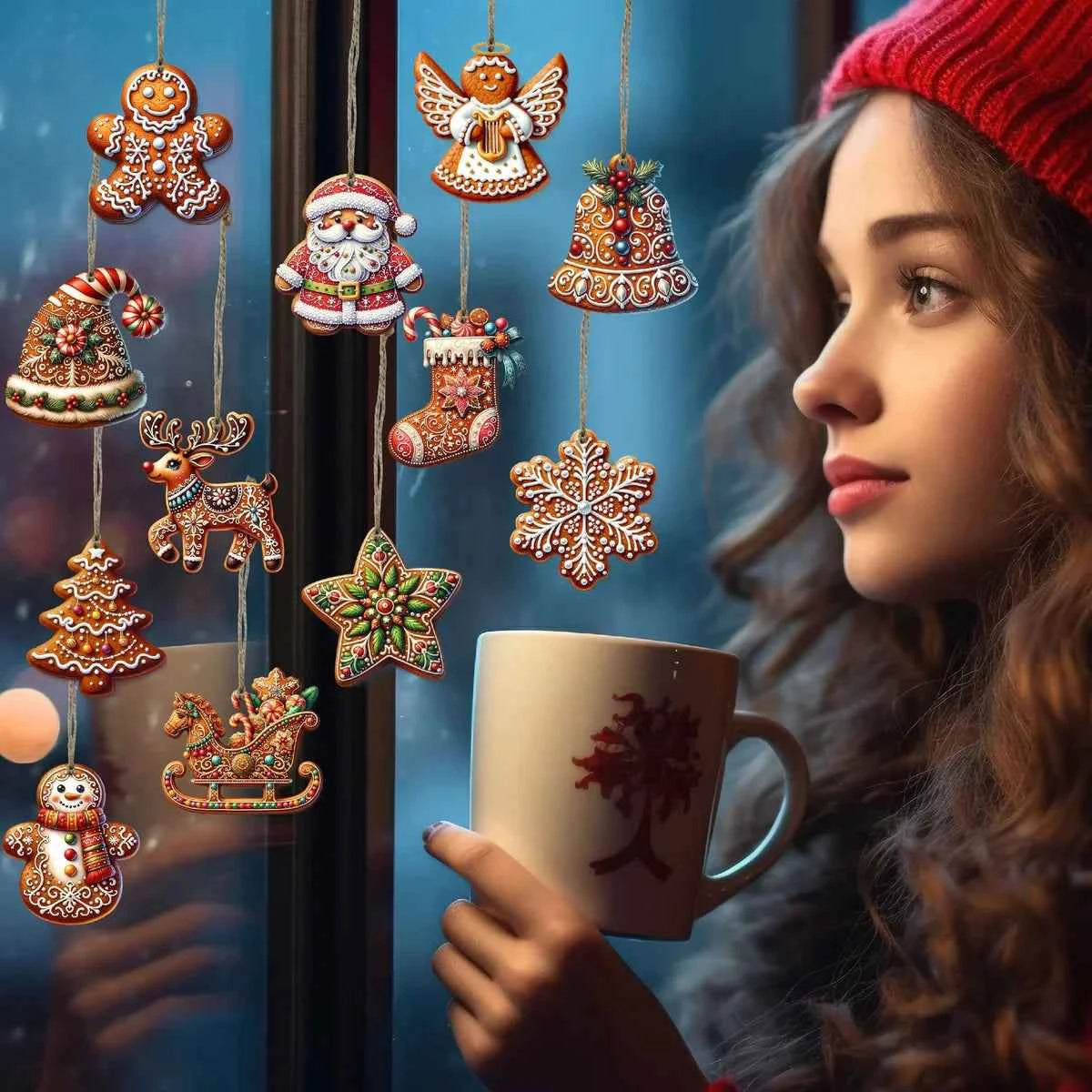 NordicJoy - Exklusiver handgefertigter Weihnachtsschmuck aus Holz für eine einzigartige Weihnachtsstimmung