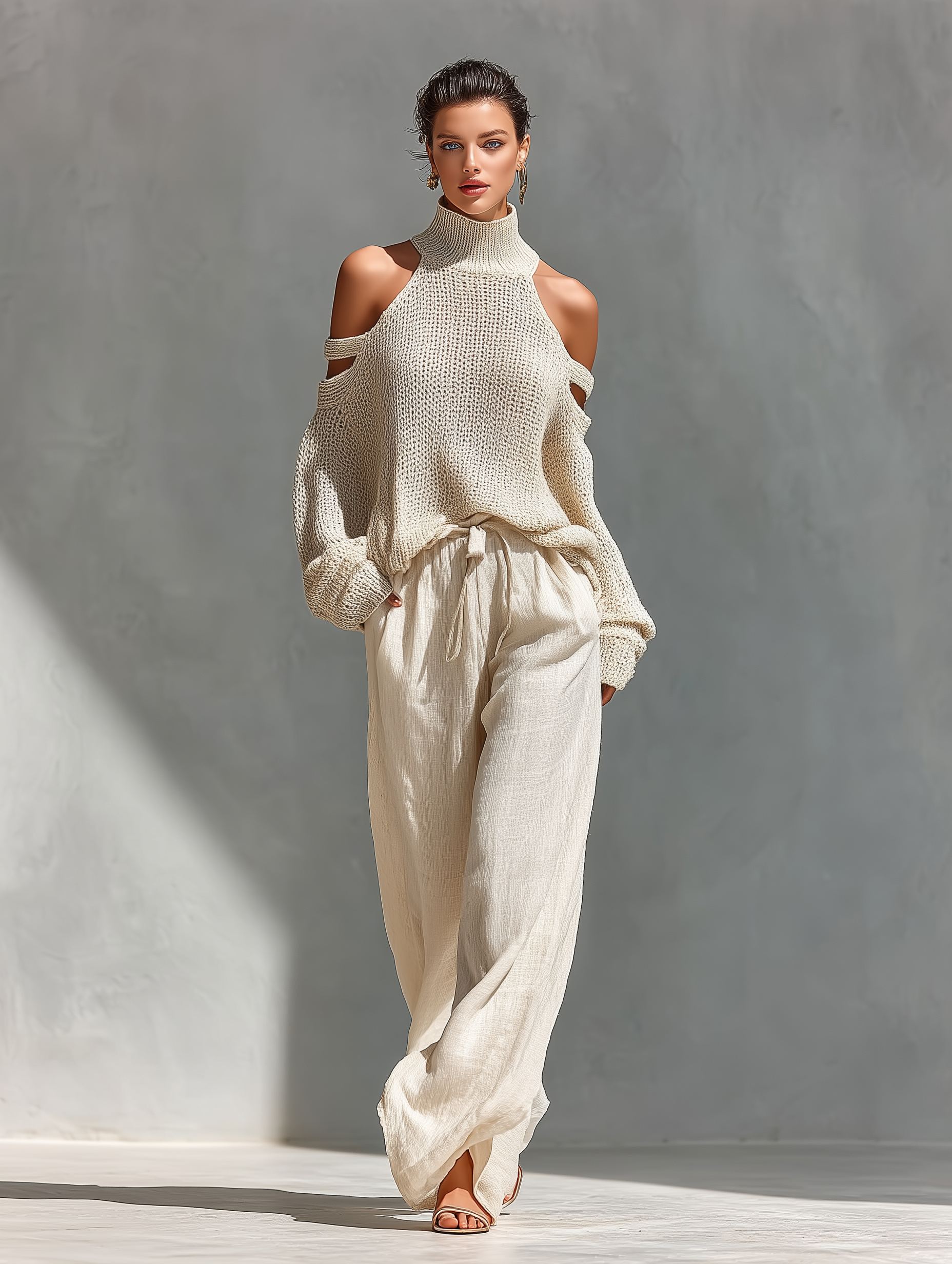 Liora | Gestricktes Cold-Shoulder-Set