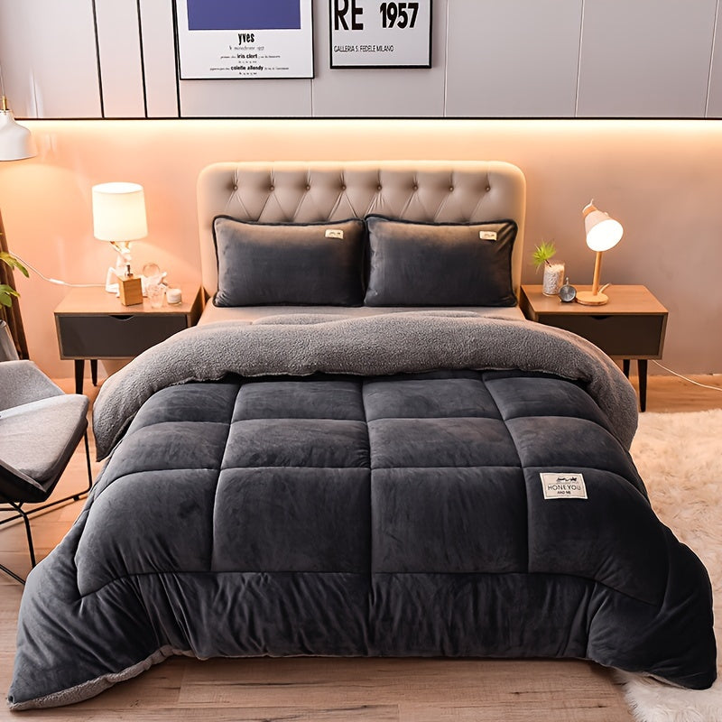 Doppelseitige Sherpa-Fleecedecke - Dicke & Weiche Kuscheldecke