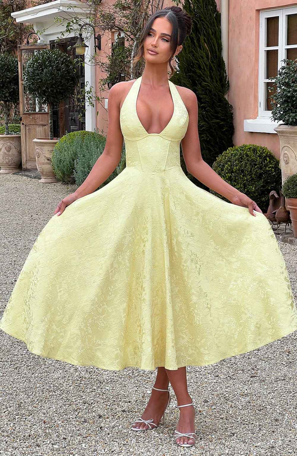 Ara Halter-Neck Midi-Kleid – Mühelose Eleganz