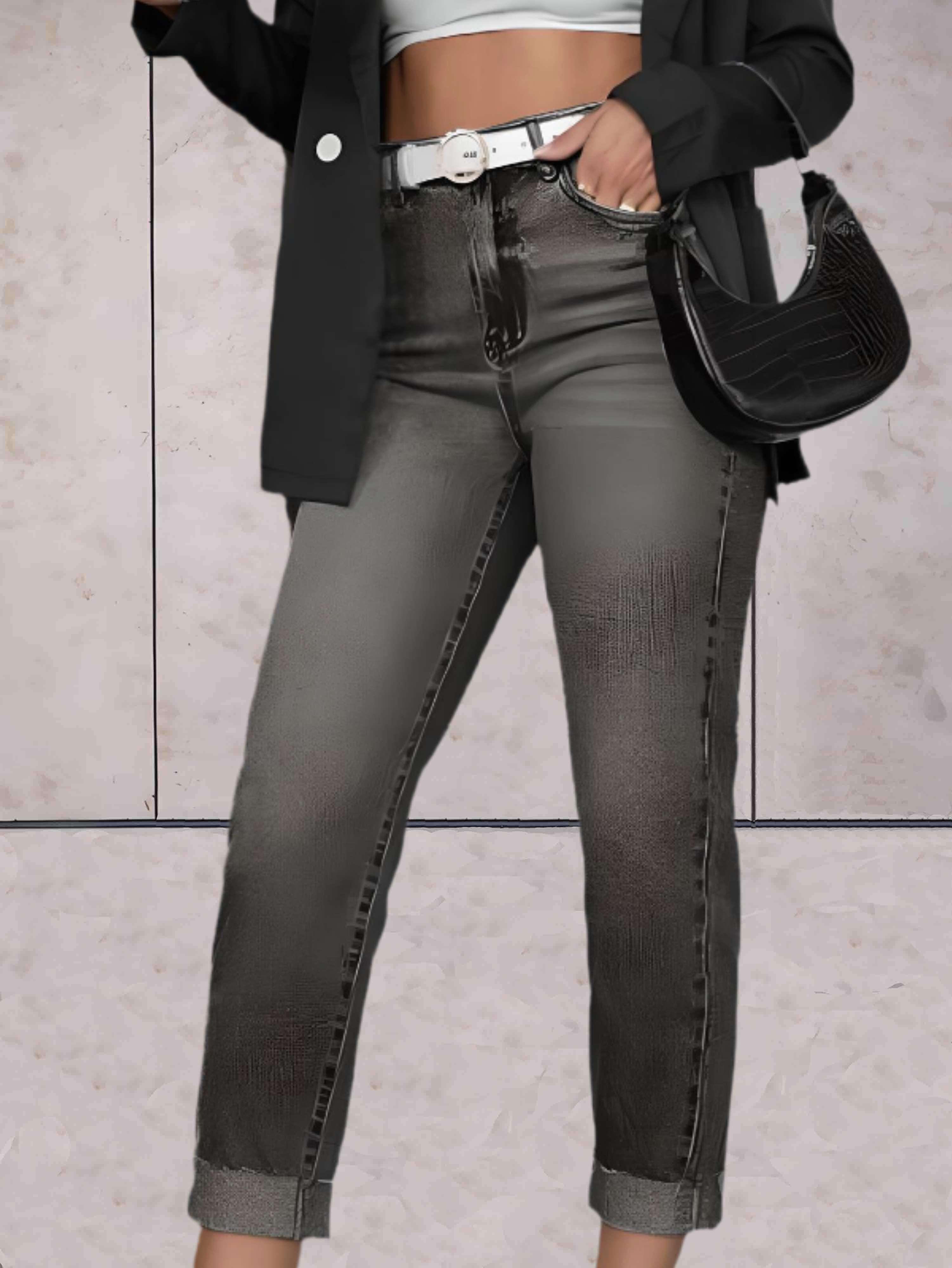 Eline | Elegante und bequeme High-Waist-Jeans für eine perfekte Passform