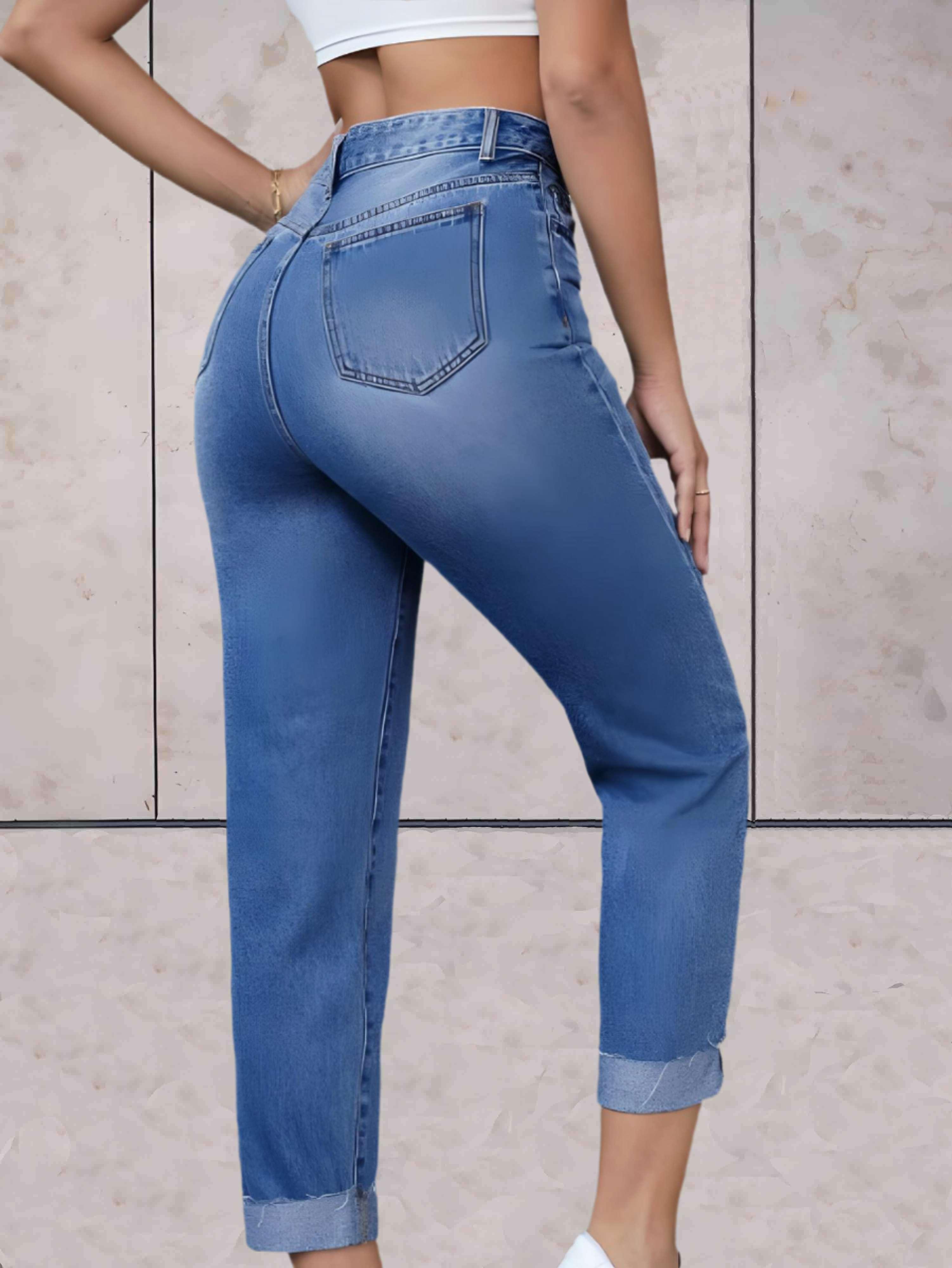 Eline | Elegante und bequeme High-Waist-Jeans für eine perfekte Passform
