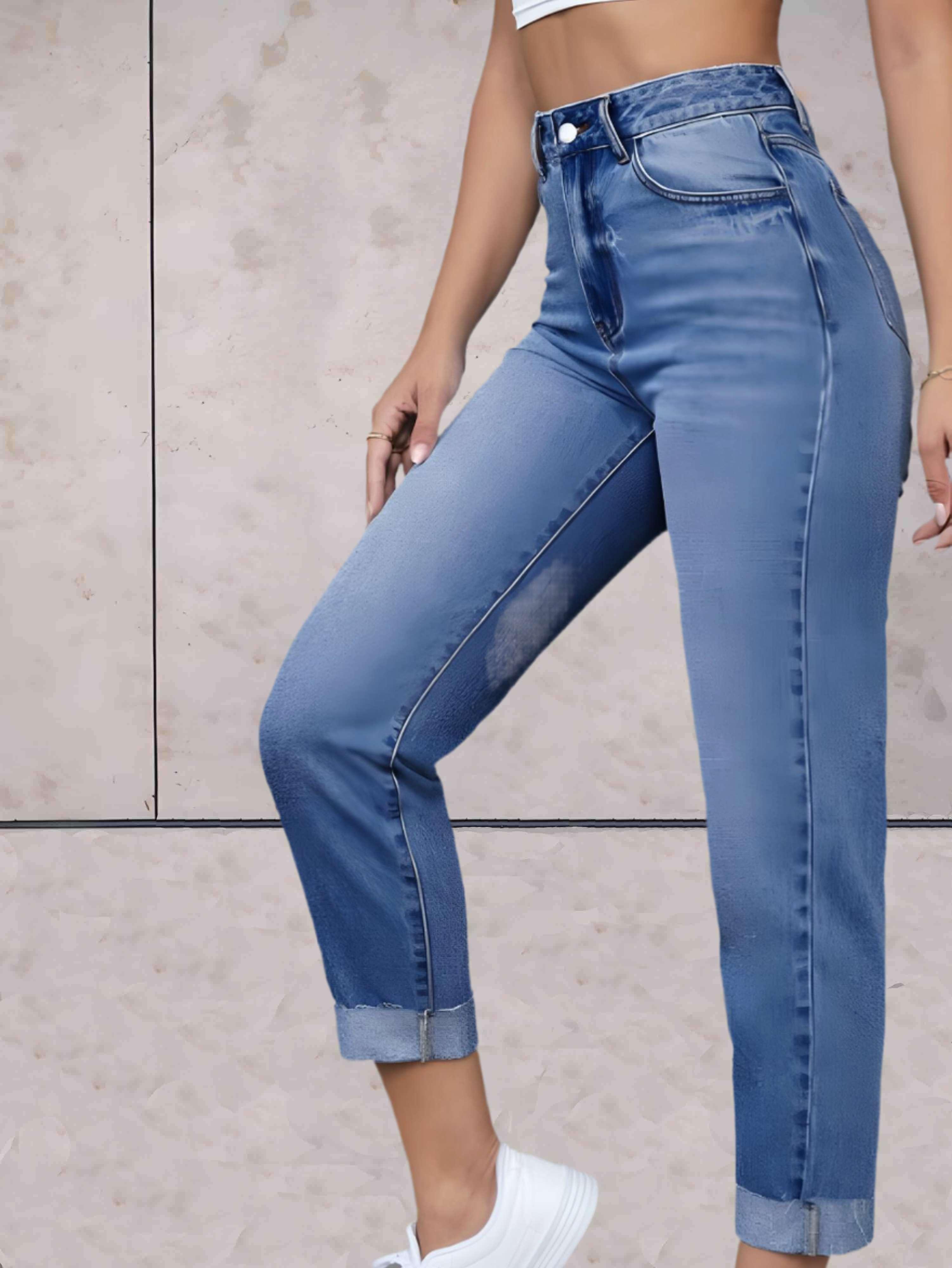 Eline | Elegante und bequeme High-Waist-Jeans für eine perfekte Passform