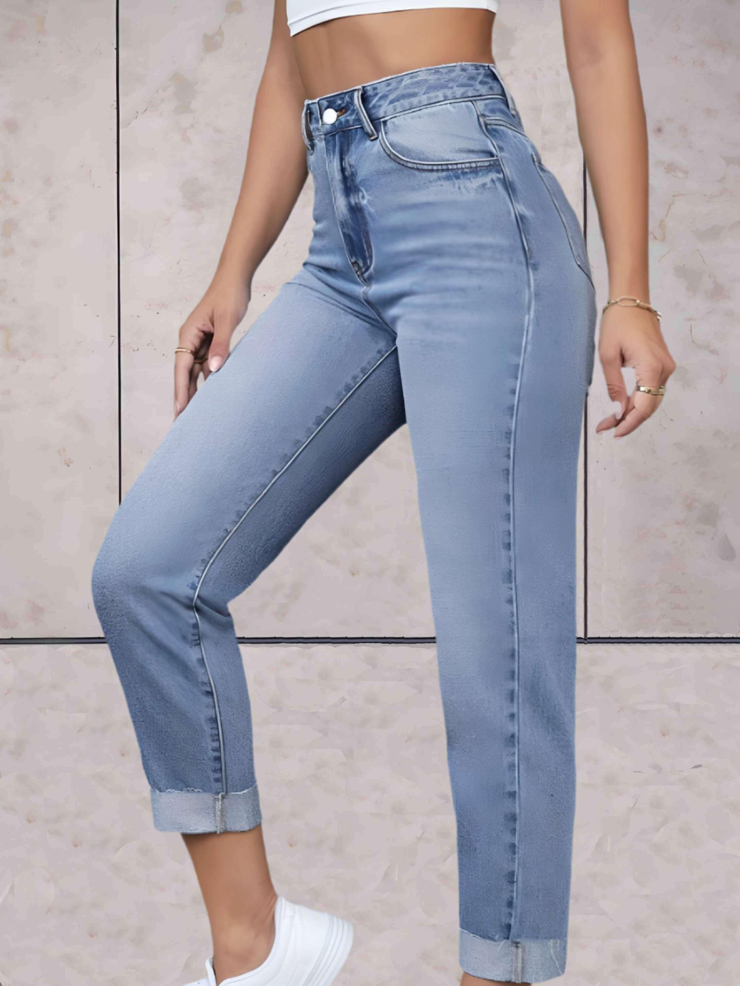 Eline | Elegante und bequeme High-Waist-Jeans für eine perfekte Passform