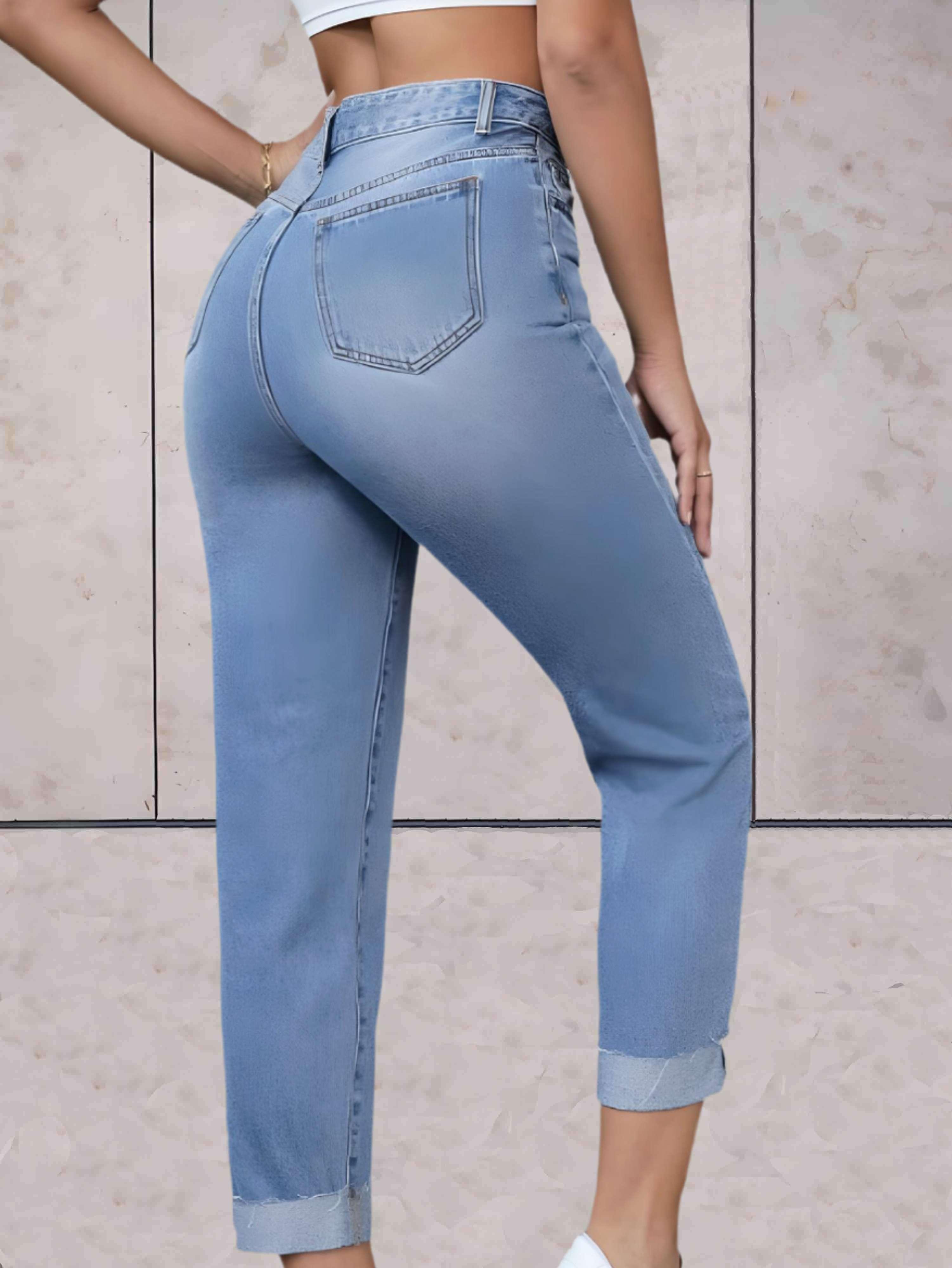 Eline | Elegante und bequeme High-Waist-Jeans für eine perfekte Passform