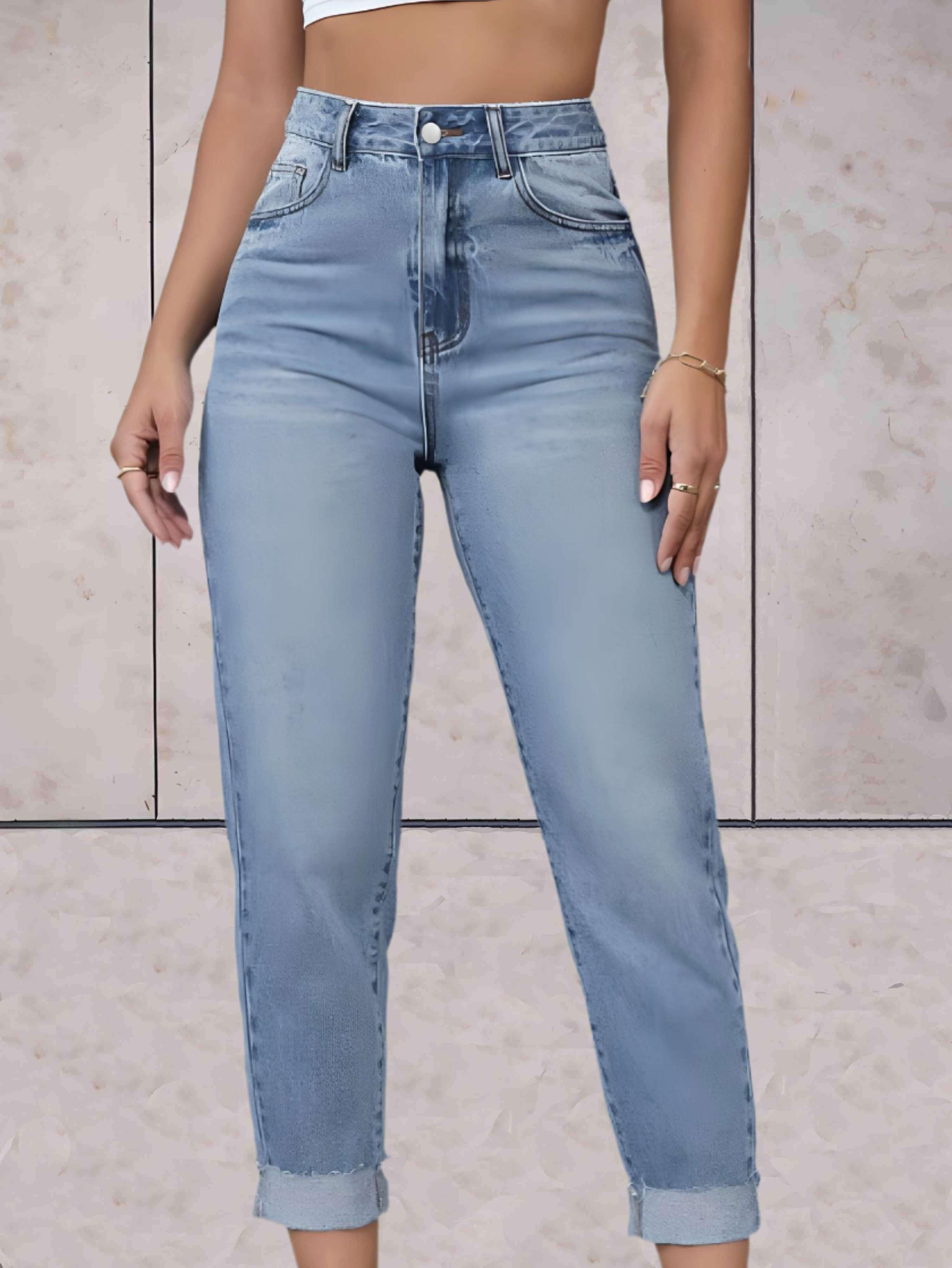 Eline | Elegante und bequeme High-Waist-Jeans für eine perfekte Passform