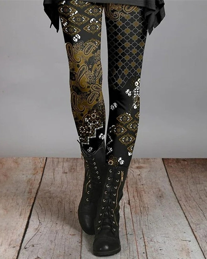 Erna | Stilvolle Retro-Leggings für Damen mit Ethno-Charme