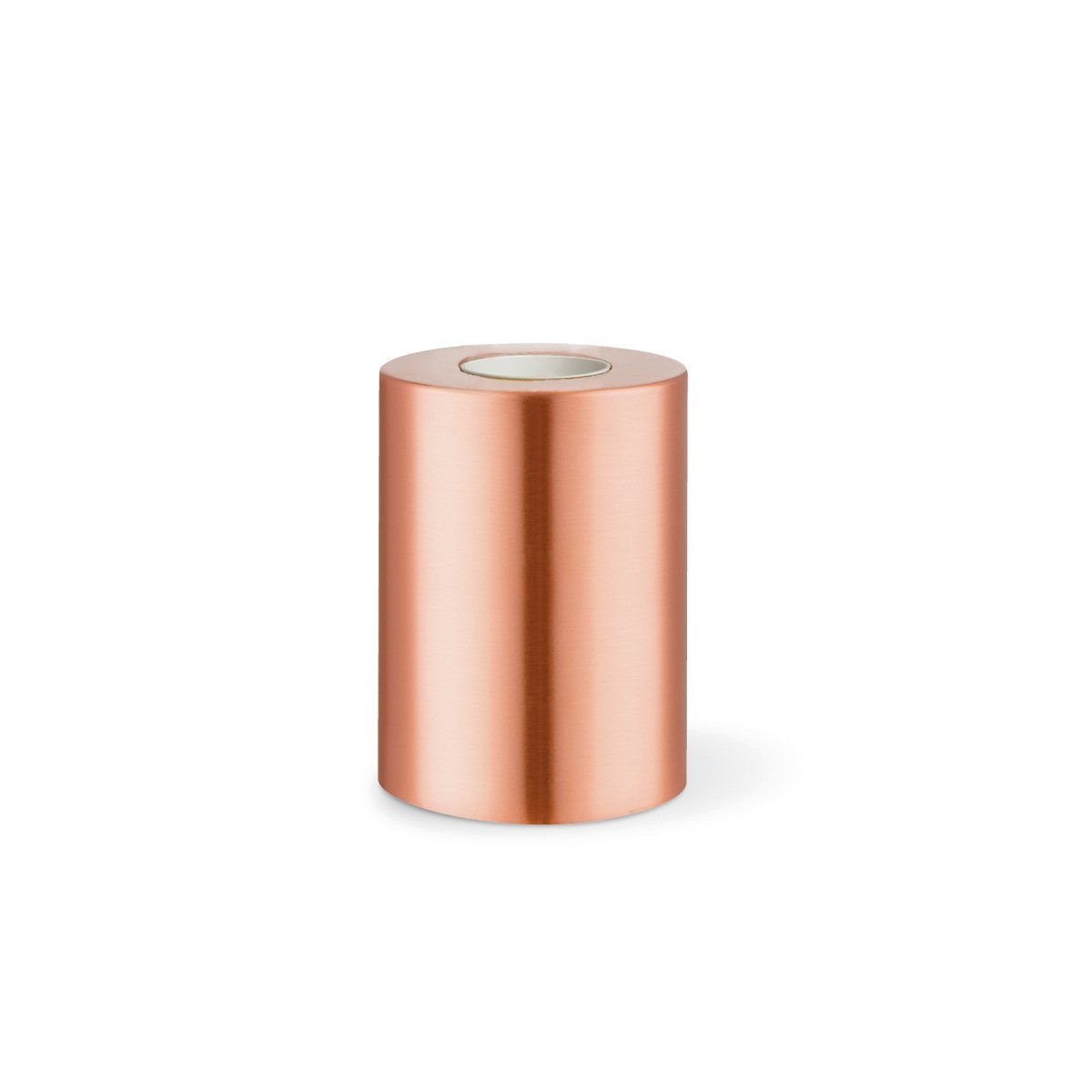 Industrie-Tischlampe im runden Design "Home Sweet Home" aus Kupfer – Elegante, schlichte Ausführung, Größen 7,5/7,5/10 cm
