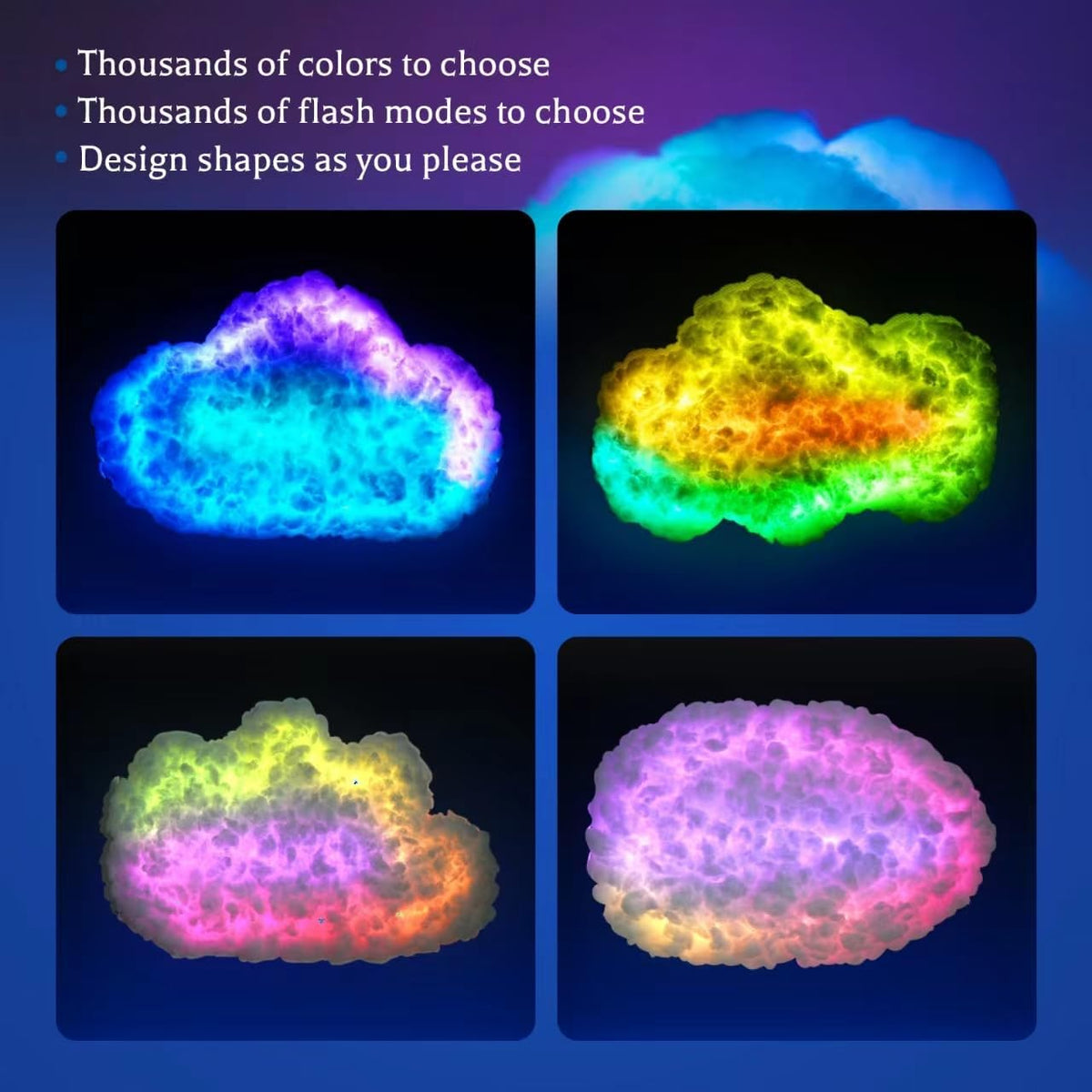 Dream Cloud Light – Musiksynchrone RGB LED Lampe