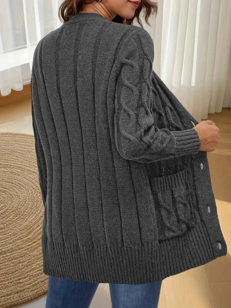 Elegant Women's V-Neck Cardigan