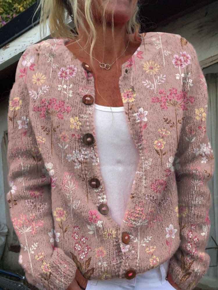 Elizabeth kuschelig-warm Cardigan mit eleganter Drapierung