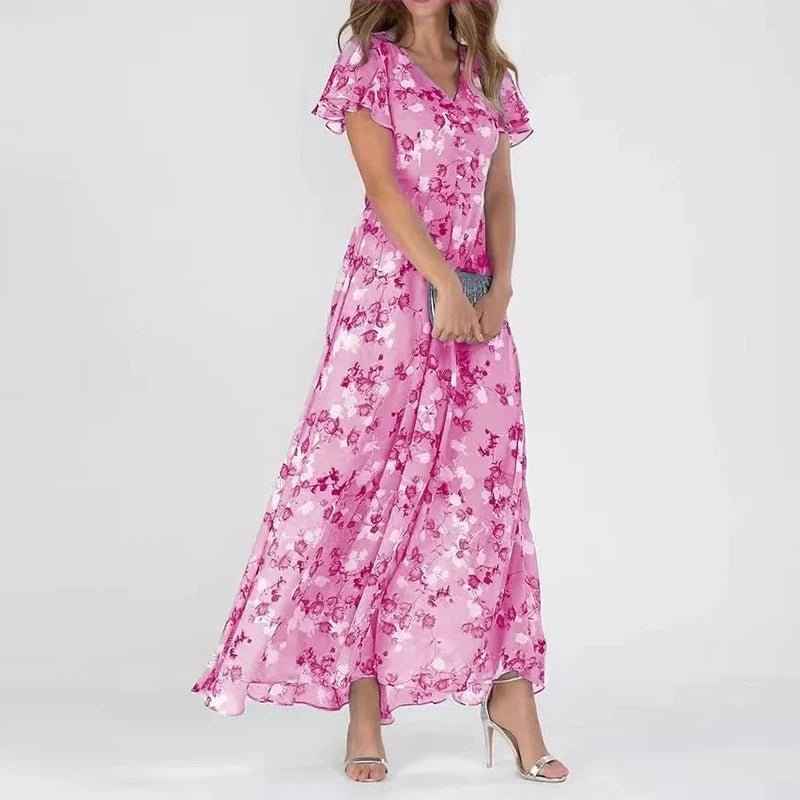 Zuri - Schmeichelhaftes fließendes Kleid