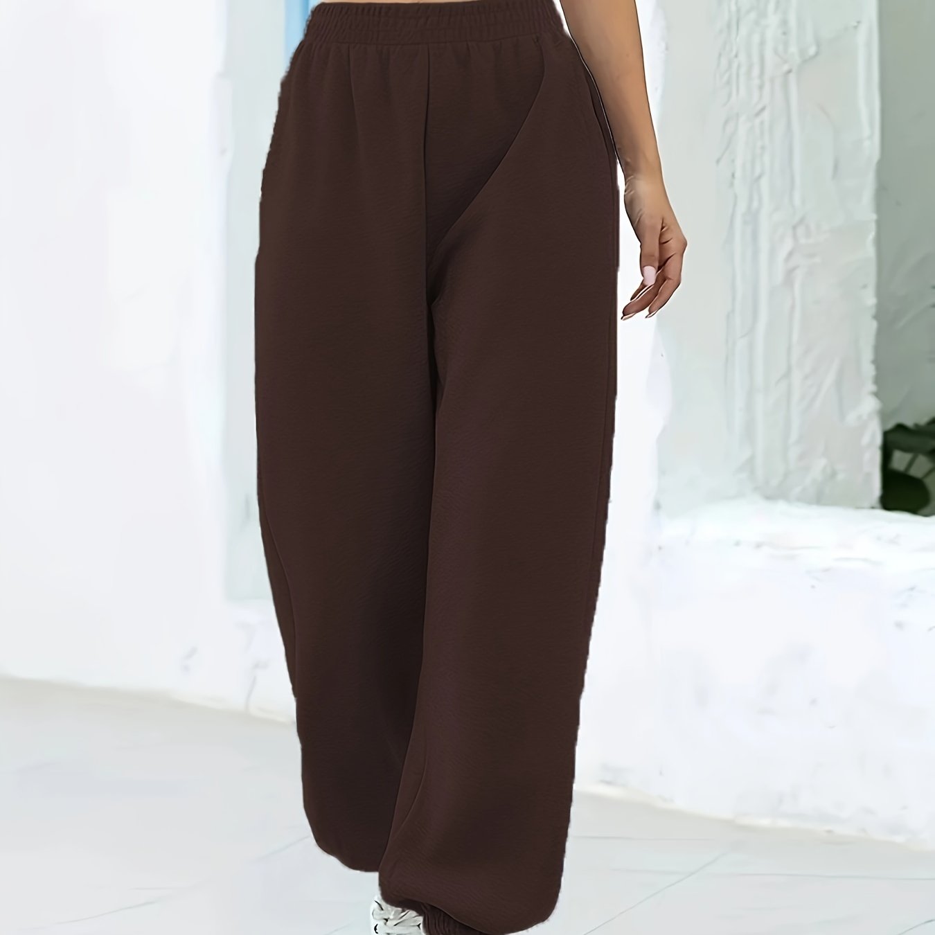 Femke | Bequeme, elastische Jogginghose mit hohem Bund für einen stilvollen und bequemen Look