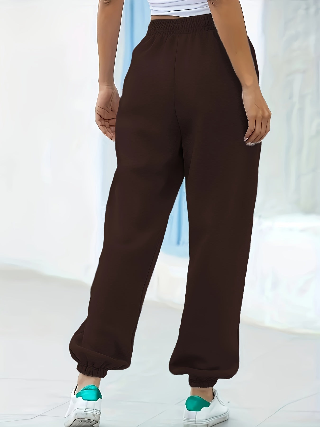 Femke | Bequeme, elastische Jogginghose mit hohem Bund für einen stilvollen und bequemen Look