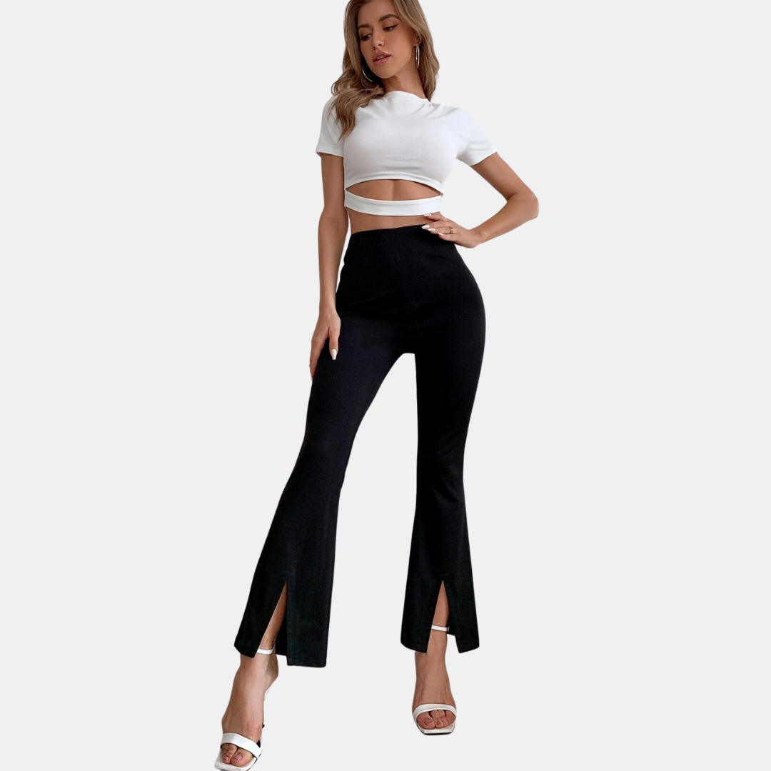 Femke | Elegante und trendige ausgestellte Hose für einen stilvollen Look