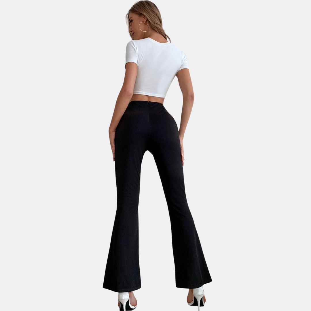 Femke | Elegante und trendige ausgestellte Hose für einen stilvollen Look