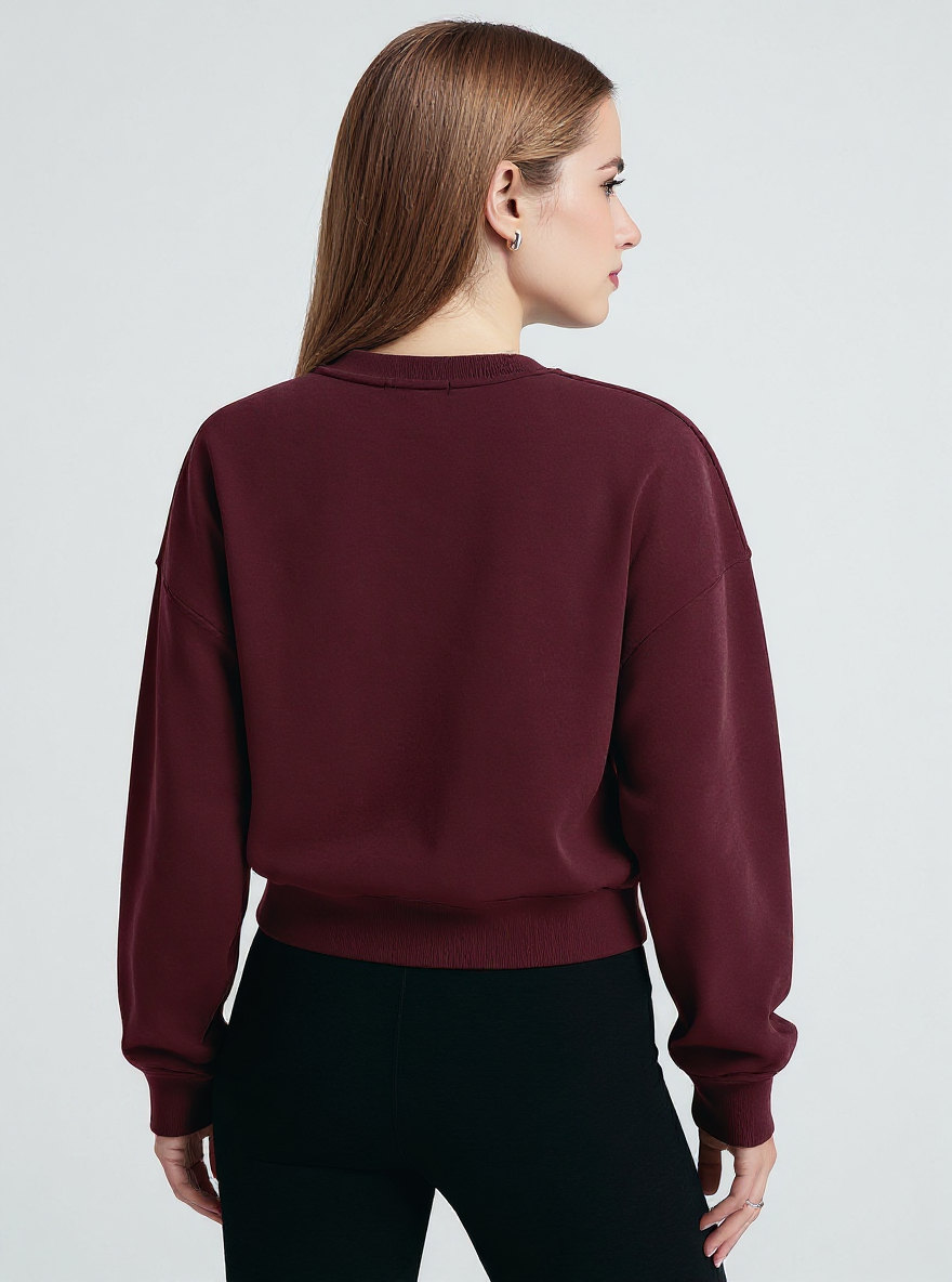 Hannele | Luxe Fleece Sweatshirt Damen Rundhals Fleece Pullover Warm Weich Lässig