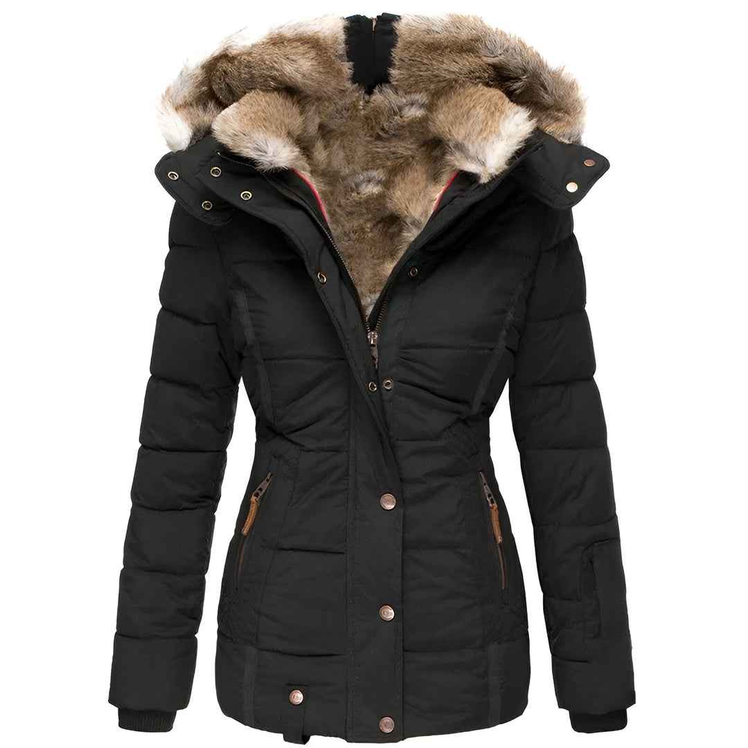 Merrie Slim-Fit Kapuzen-Pufferjacke – Schlankes Design, gemütliche Wärme