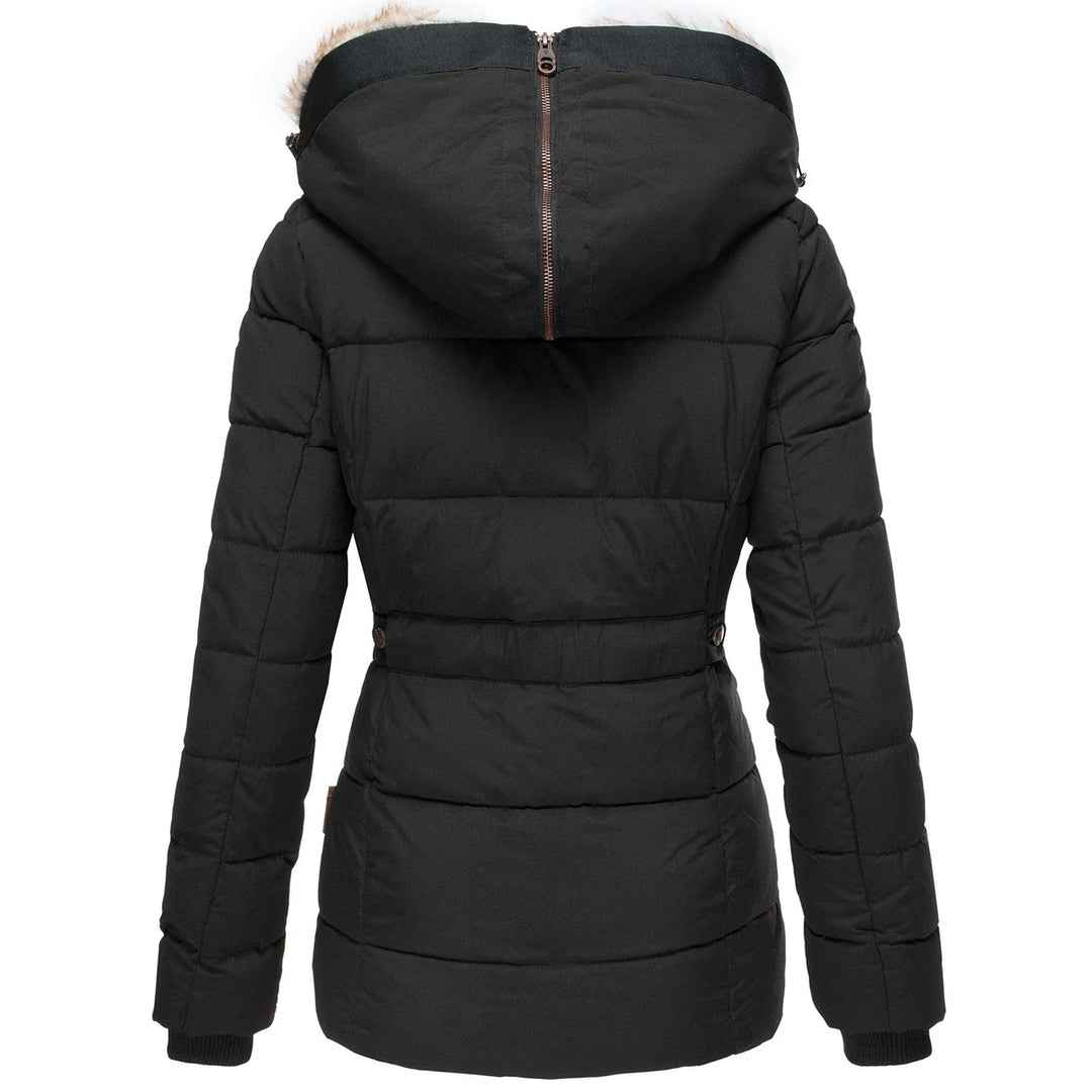 Merrie Slim-Fit Kapuzen-Pufferjacke – Schlankes Design, gemütliche Wärme