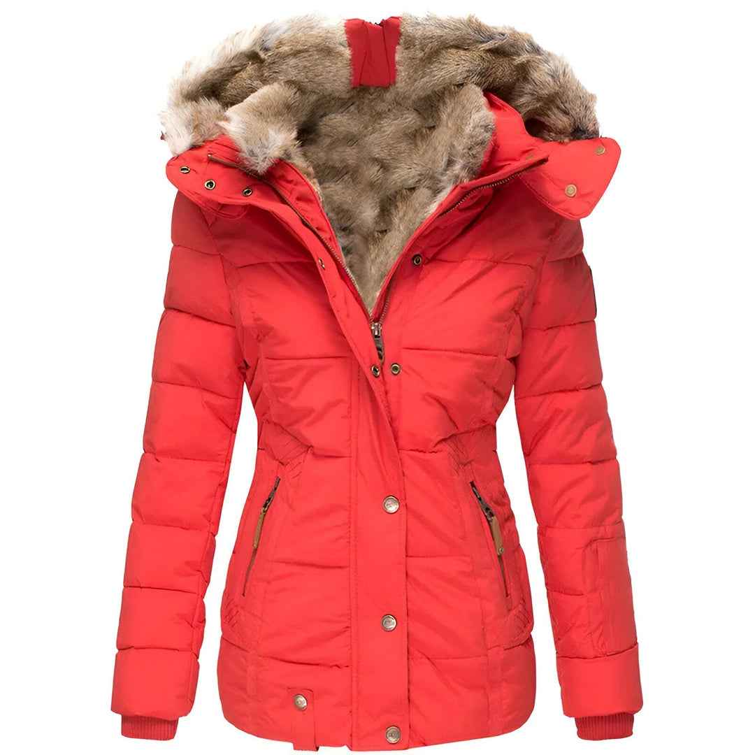 Merrie Slim-Fit Kapuzen-Pufferjacke – Schlankes Design, gemütliche Wärme