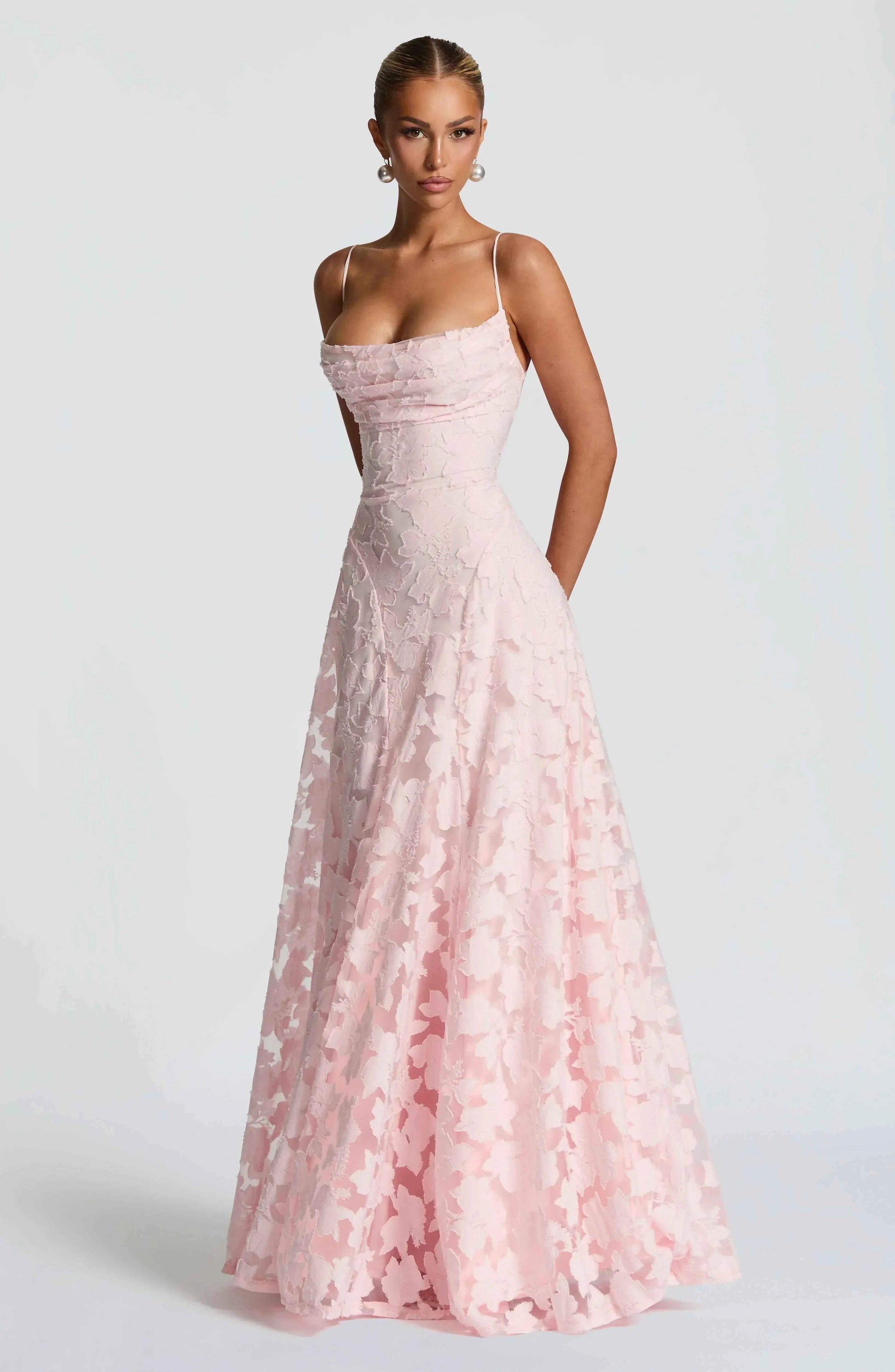 Aveline | Elegantes Spitzenkorsett-Maxikleid - Glamouröses Abendkleid