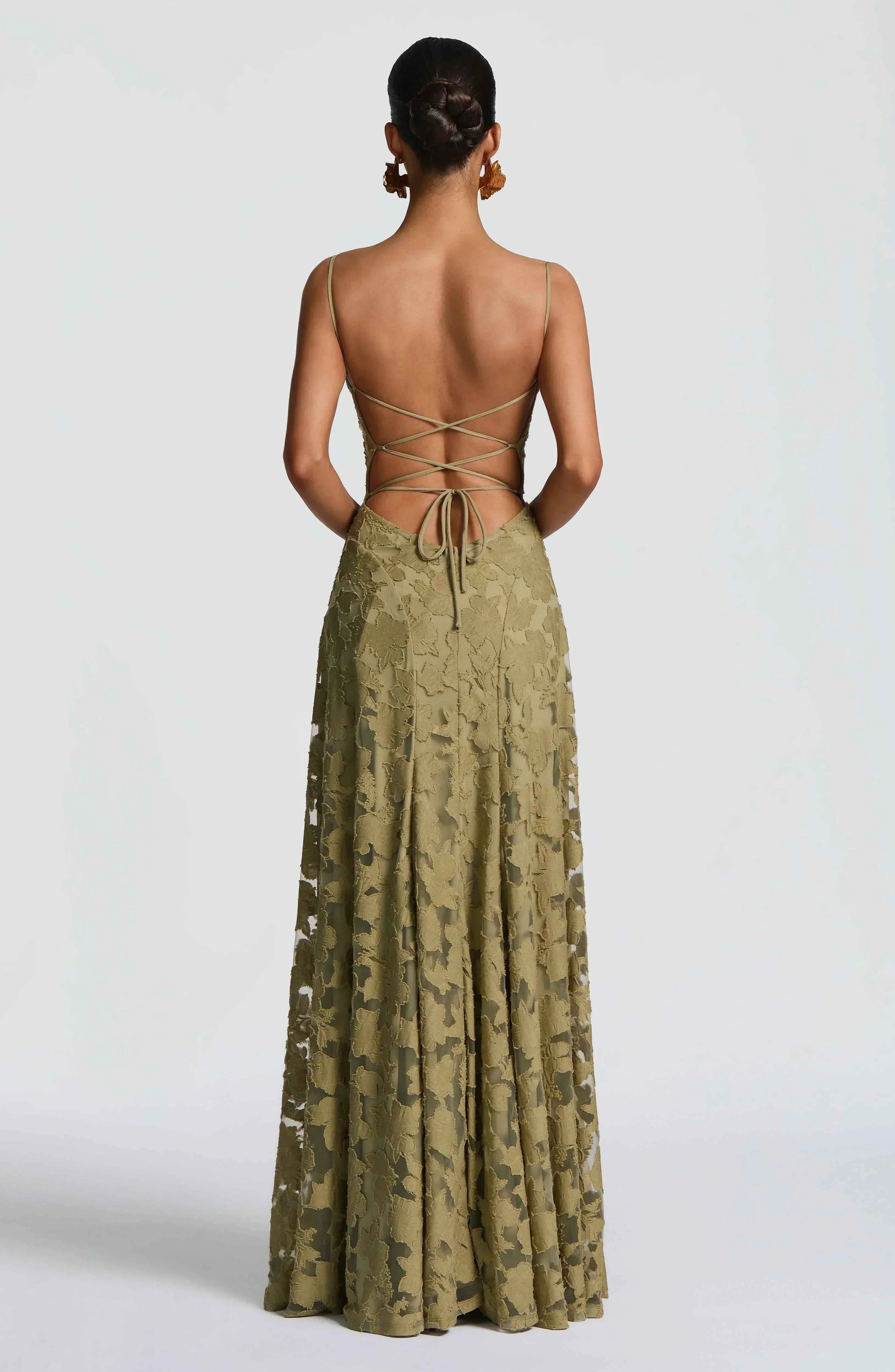 Aveline | Elegantes Spitzenkorsett-Maxikleid - Glamouröses Abendkleid