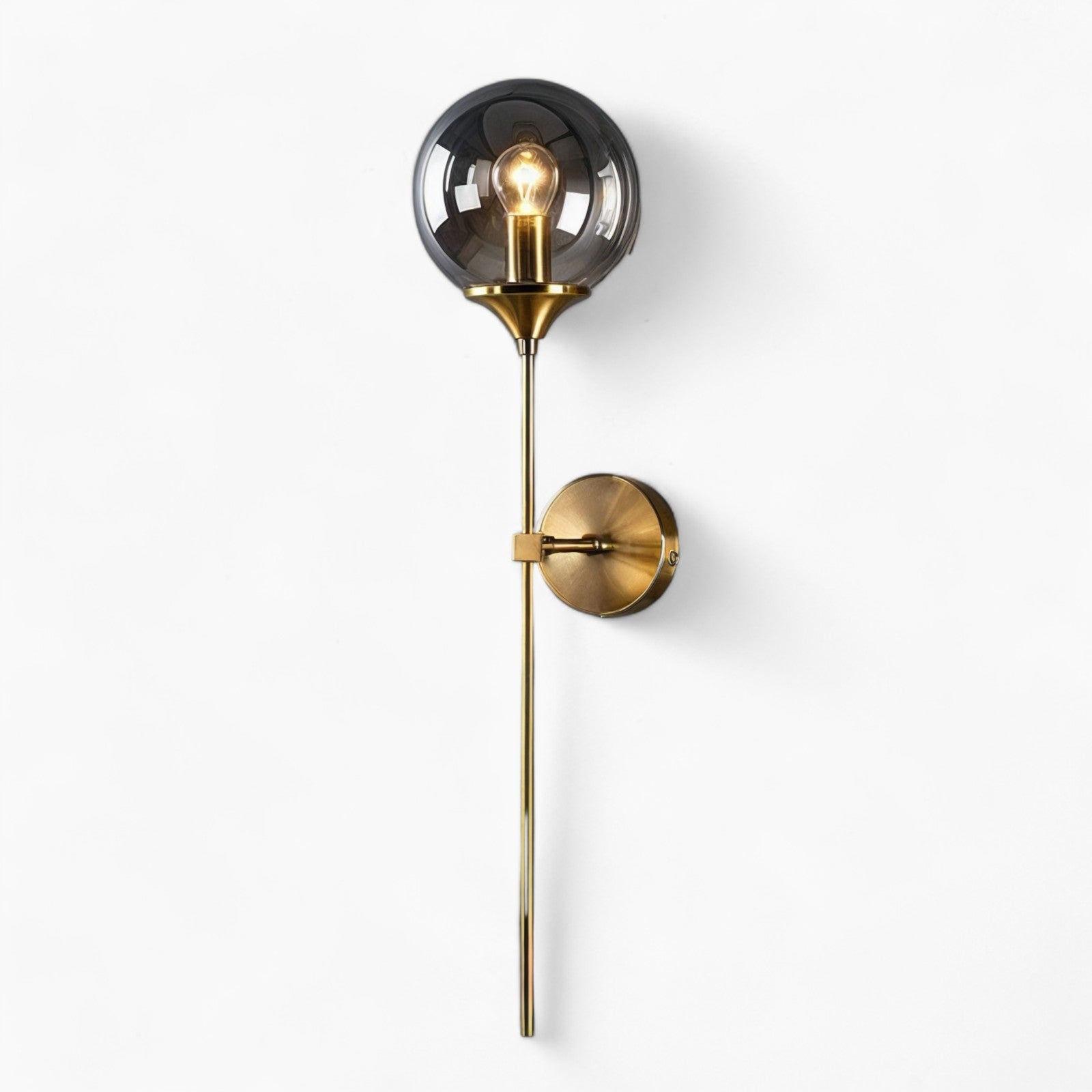 Mod moderne skandinavisch Wandlampe aus Glas – Zeitgenössischer minimalistischer und eleganter Stil