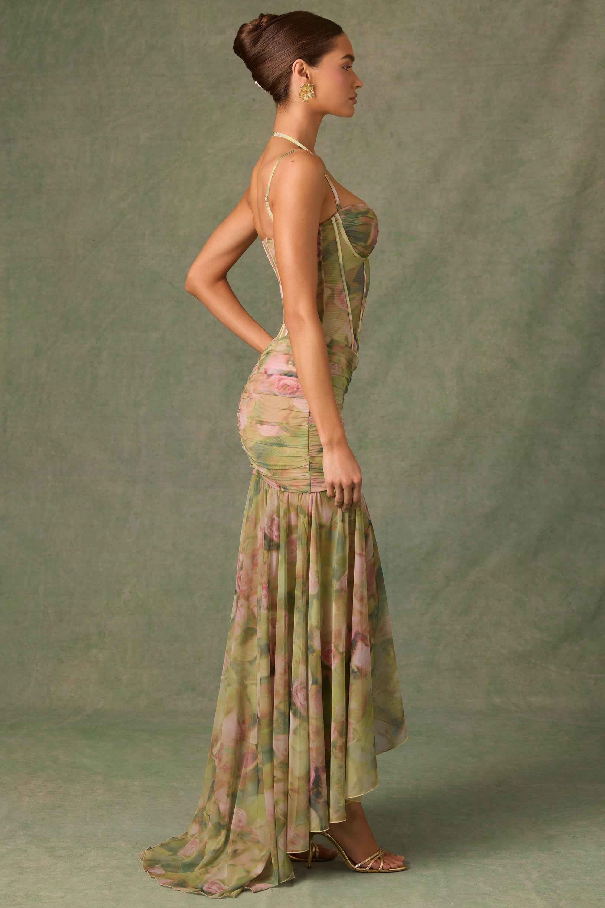Esmeralda | Asymmetrisches Bodycon-Kleid mit Rüschen