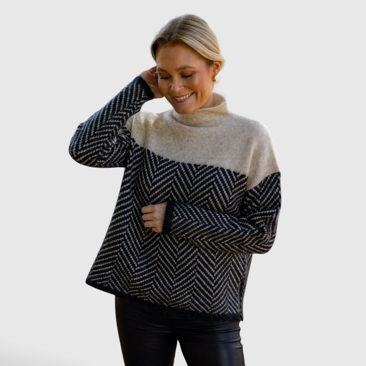 Damen Cashmere Rollkragenpullover - Weicher Strickpullover