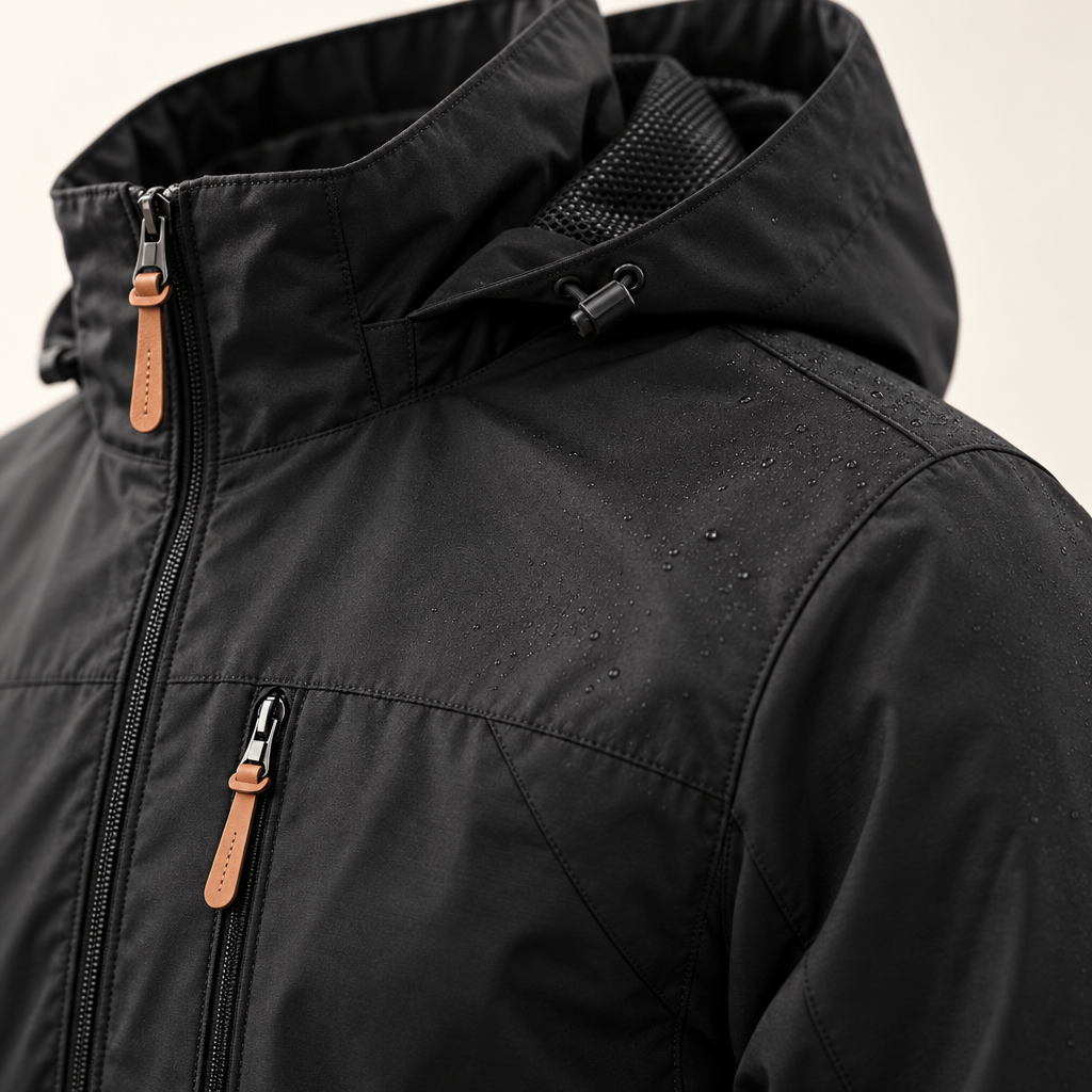 Herren Wasserdichte Winddichte Wanderjacke - Mehrere Reißverschlusstaschen