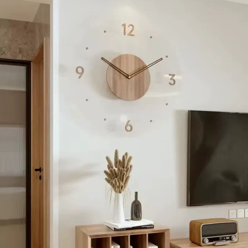 Minimalistische Holz-Wanduhr – Klares Design, Bestseller