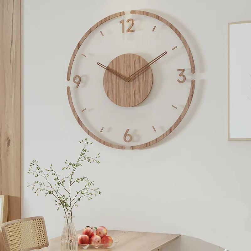 Minimalistische Holz-Wanduhr – Klares Design, Bestseller
