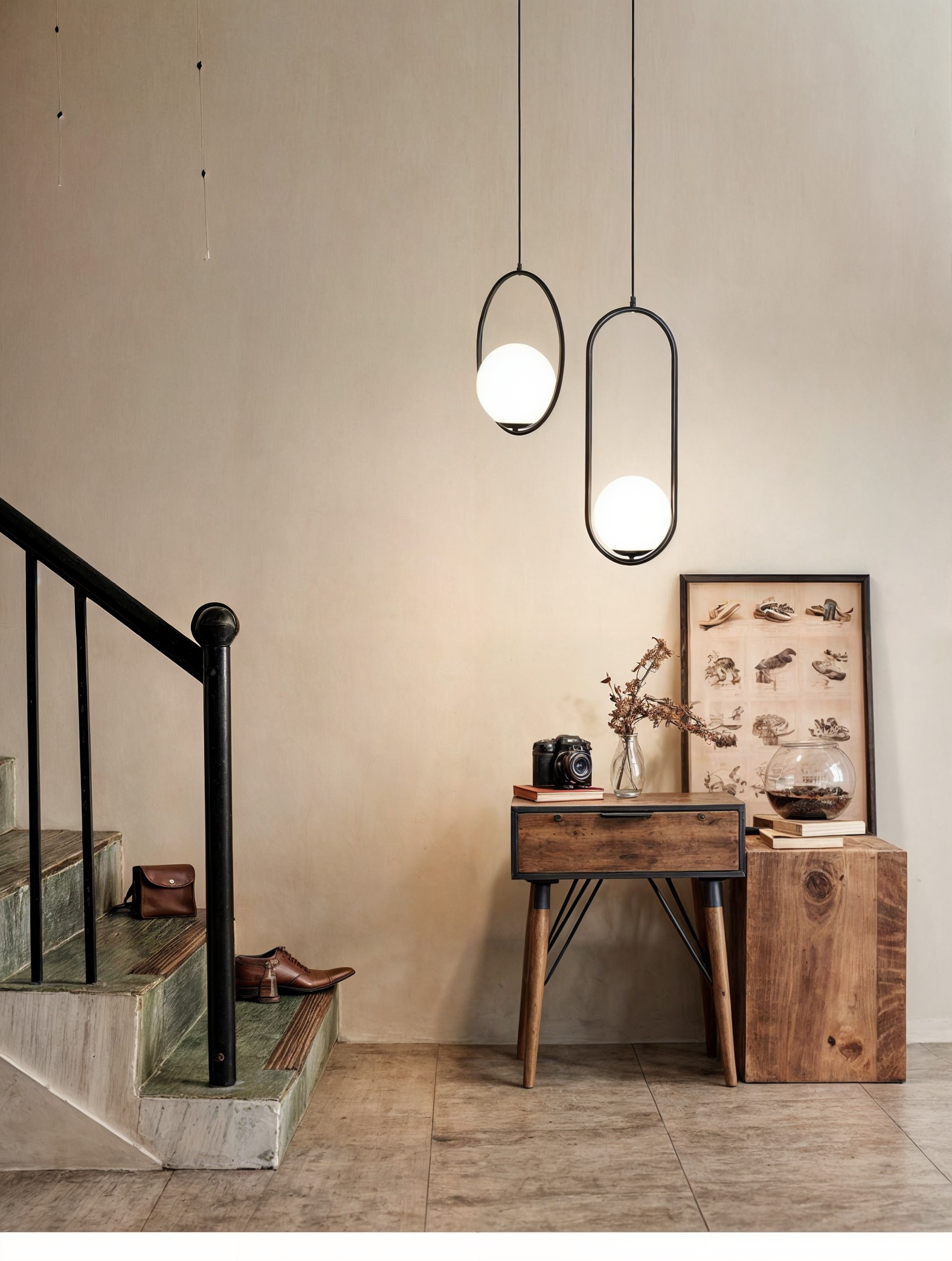 Elegante nordische Pendellampe mit goldenem Körper und Glas-Schirm, höhenverstellbar für eine edle Atmosphäre