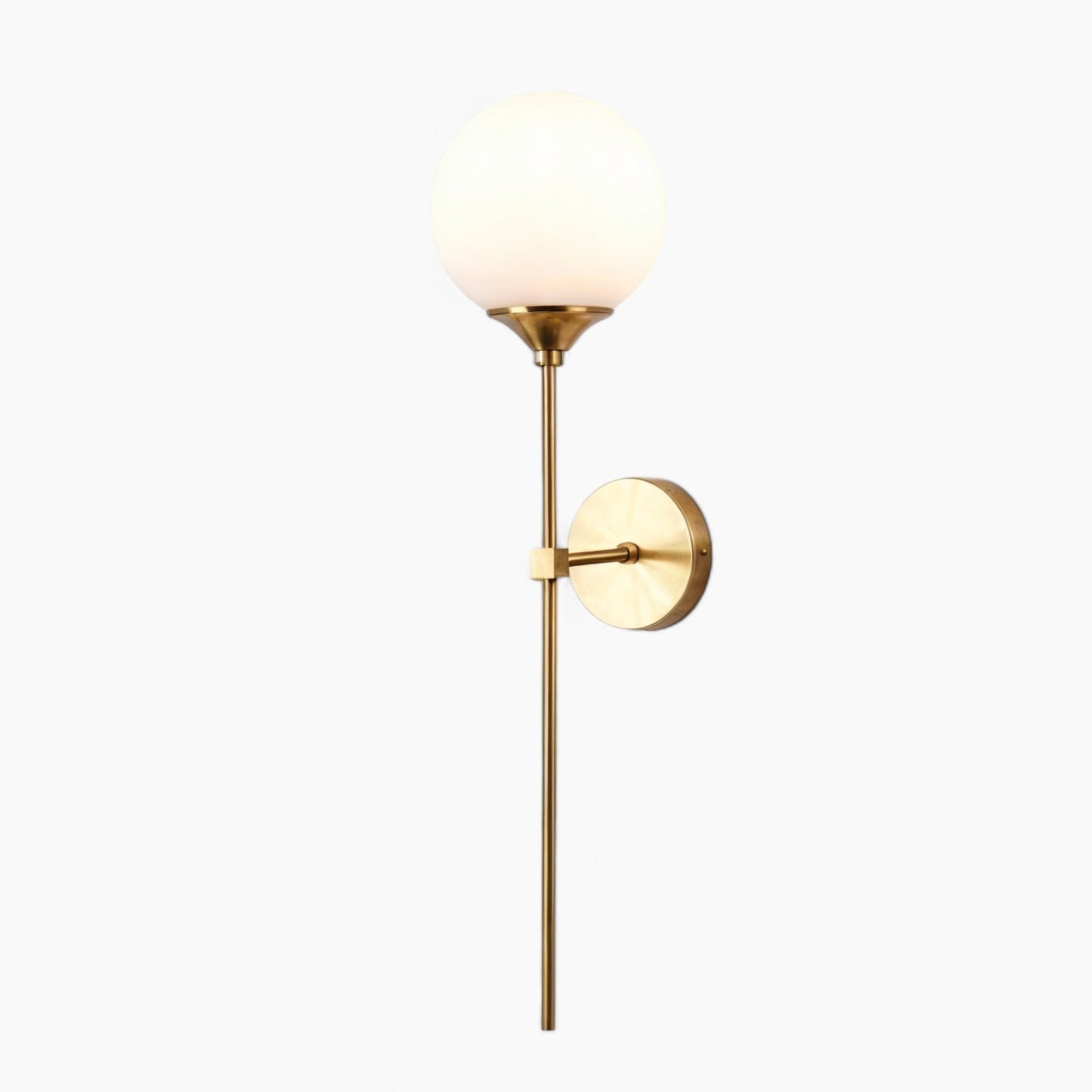 Mod moderne skandinavisch Wandlampe aus Glas – Zeitgenössischer minimalistischer und eleganter Stil