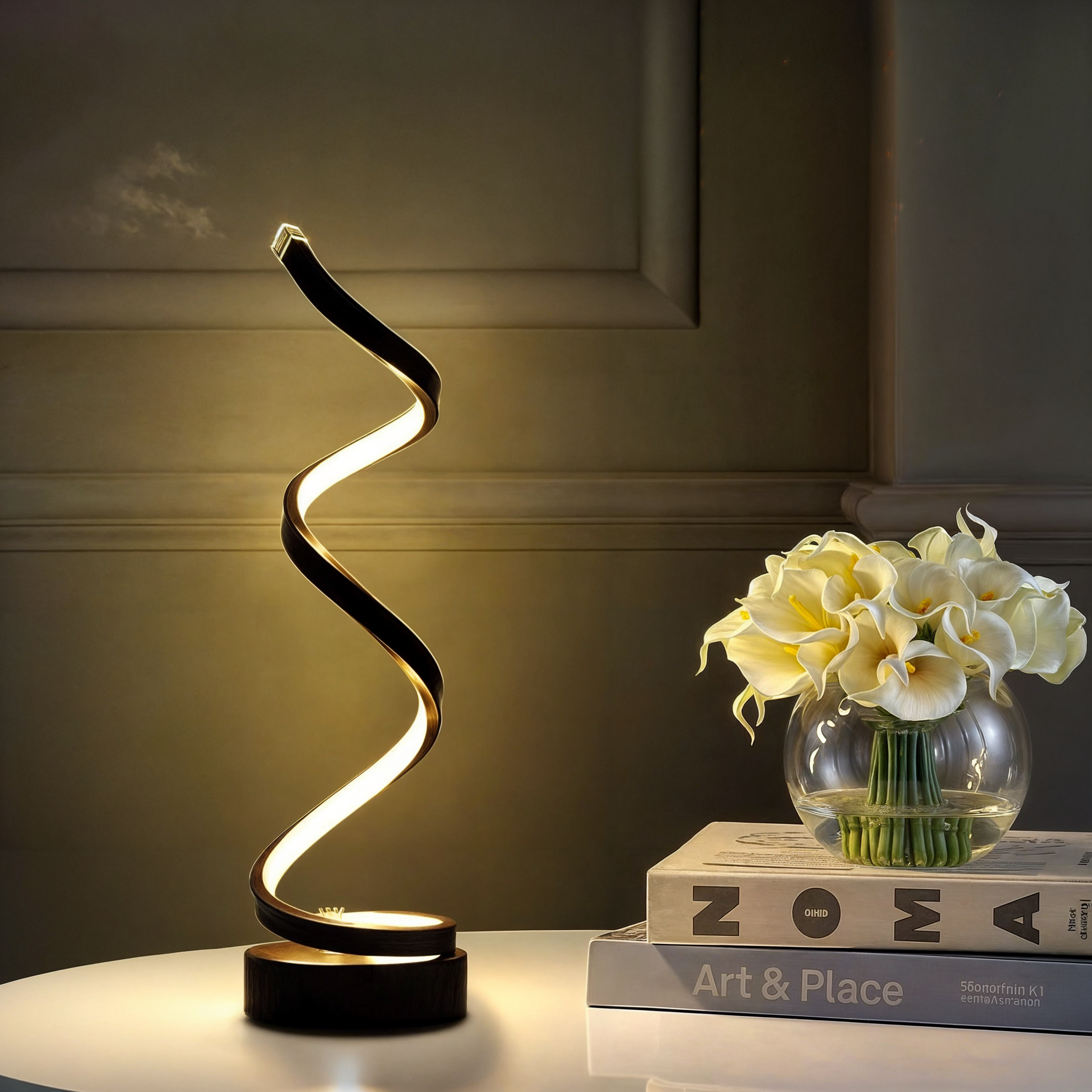 Bürolampe aus gebogenem LED - Modernes und augenfreundliches Licht für einen perfekten Arbeitsplatz