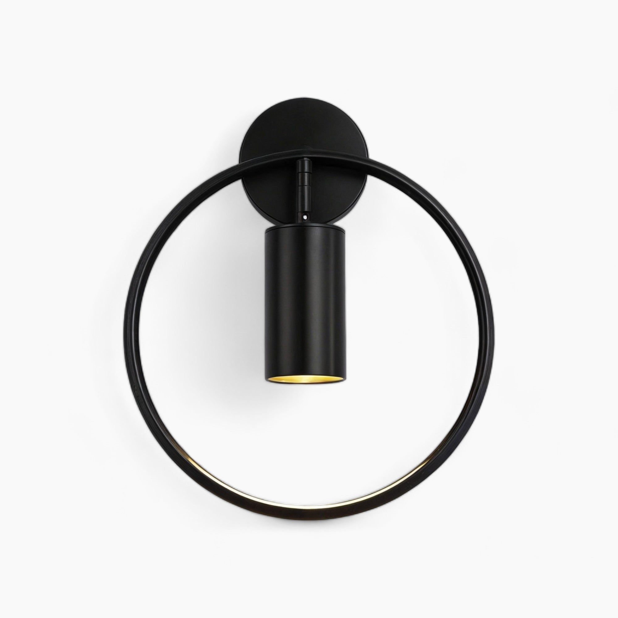 Elegante Wandlampe aus Stahl und Glas mit LED-Beleuchtung, schwarz/or Lackierung für eine moderne und anspruchsvolle Dekoration